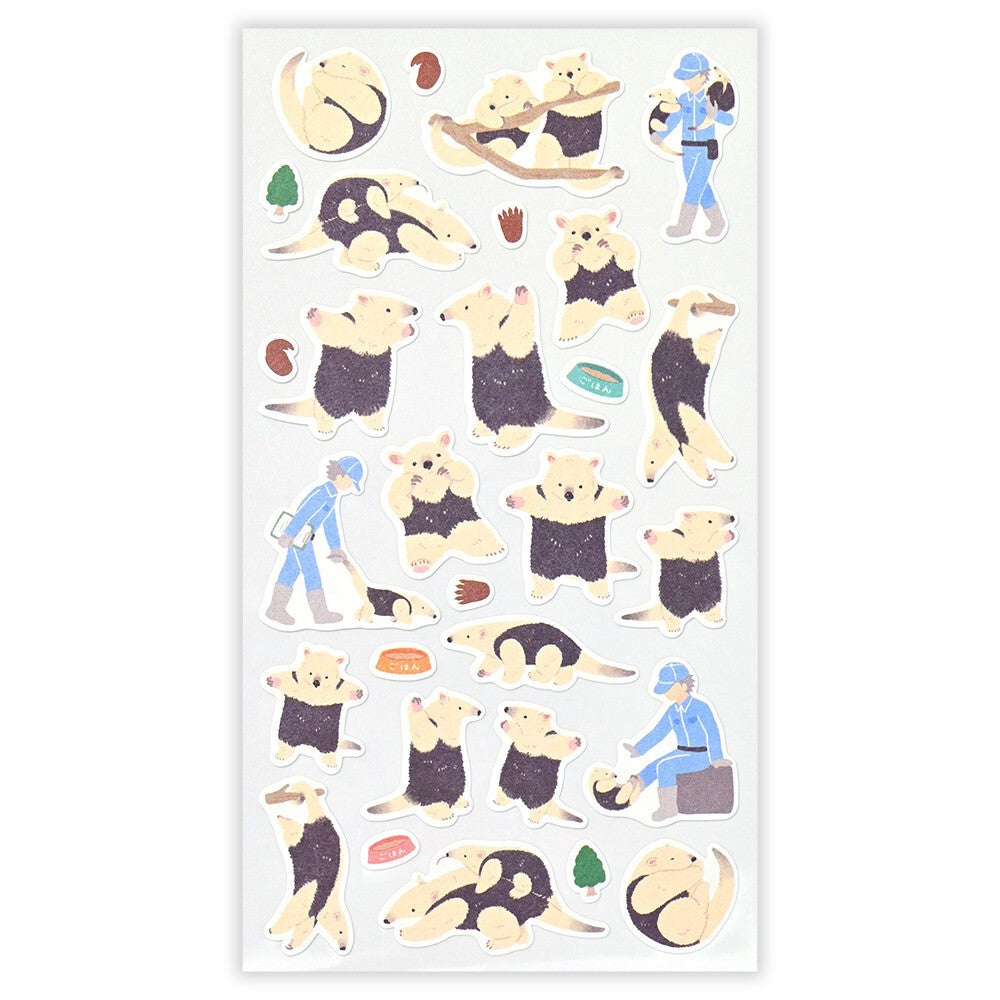 Southern Tamandua Zoom In Animals Washi Sticker Sheet | NB Co