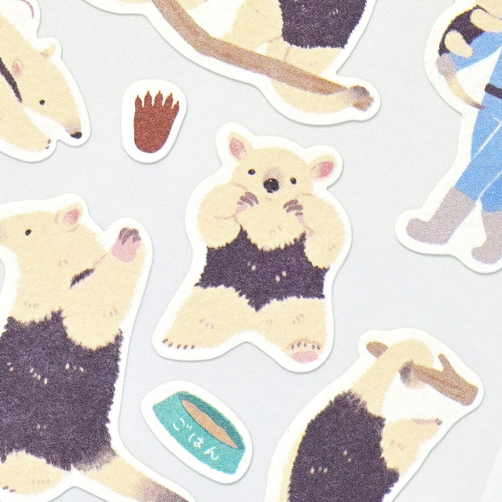Southern Tamandua Zoom In Animals Washi Sticker Sheet | NB Co