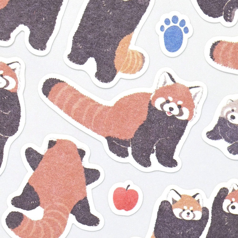 Red Panda Zoom In Animals Washi Sticker Sheet | NB Co