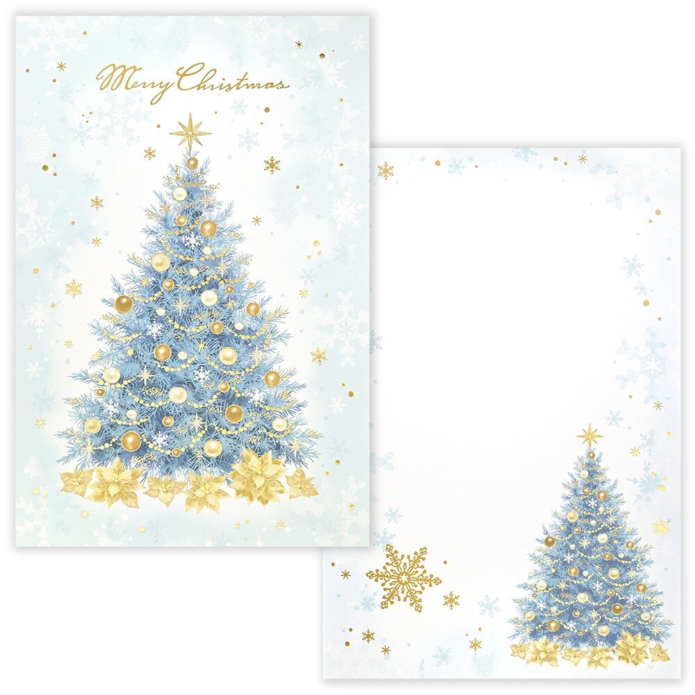 Noel Crystal Christmas Letter Paper and Envelopes by NB Co | Papertail Fox