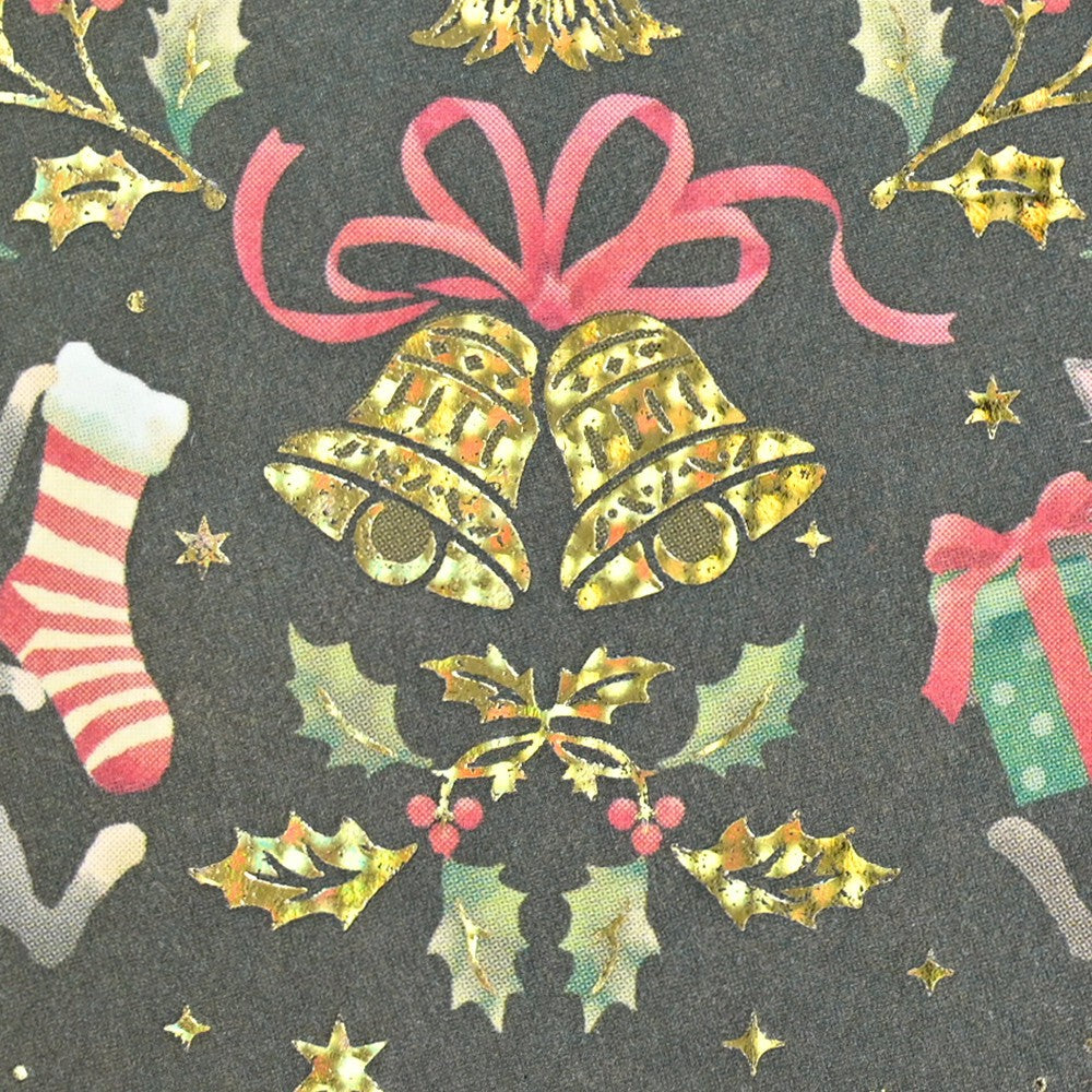 Chat et Noel Foil Christmas Postcard | NB Co