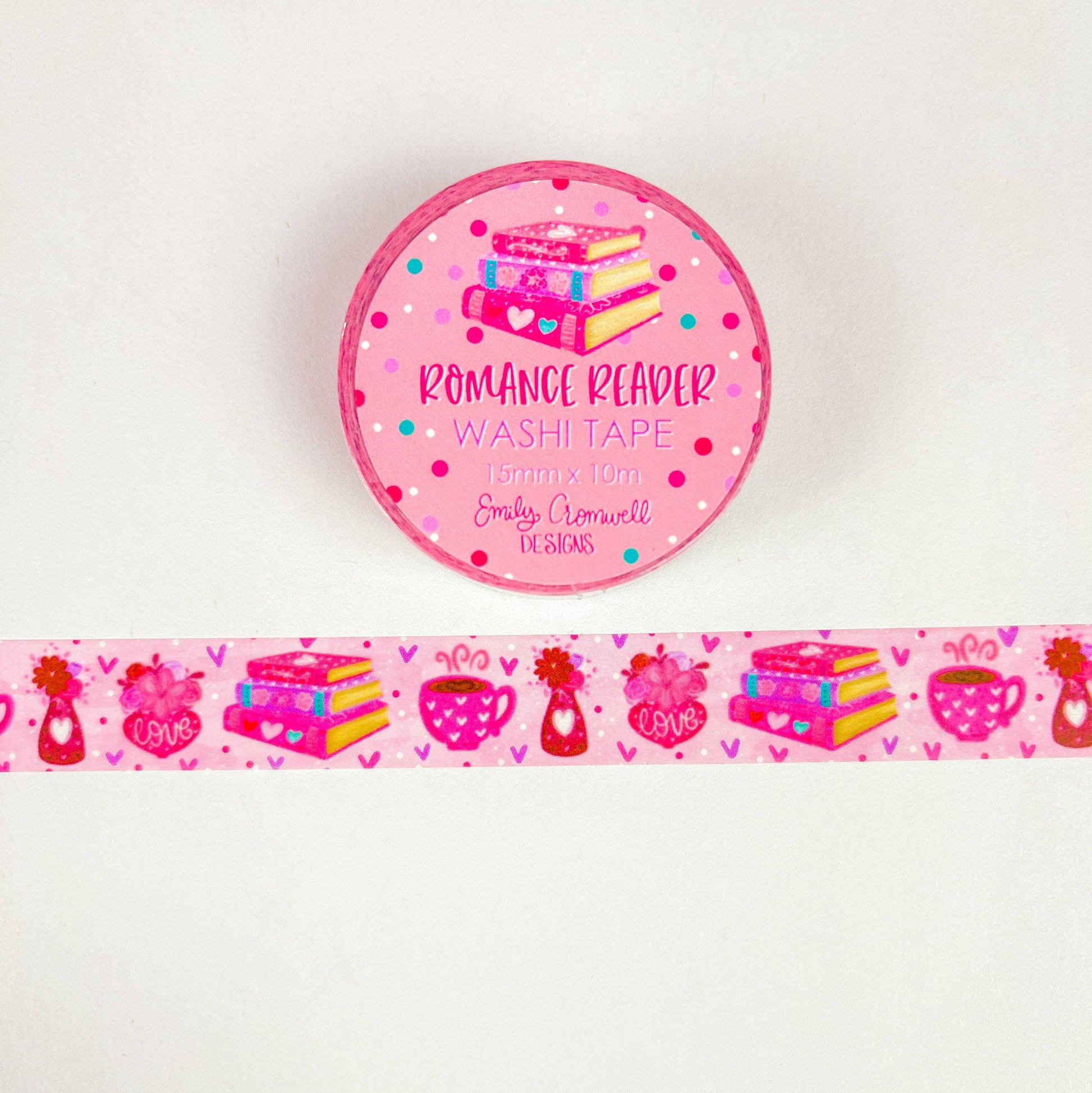 Romance Reader Washi Tape by Emily Cromwell Designs | Papertail Fox