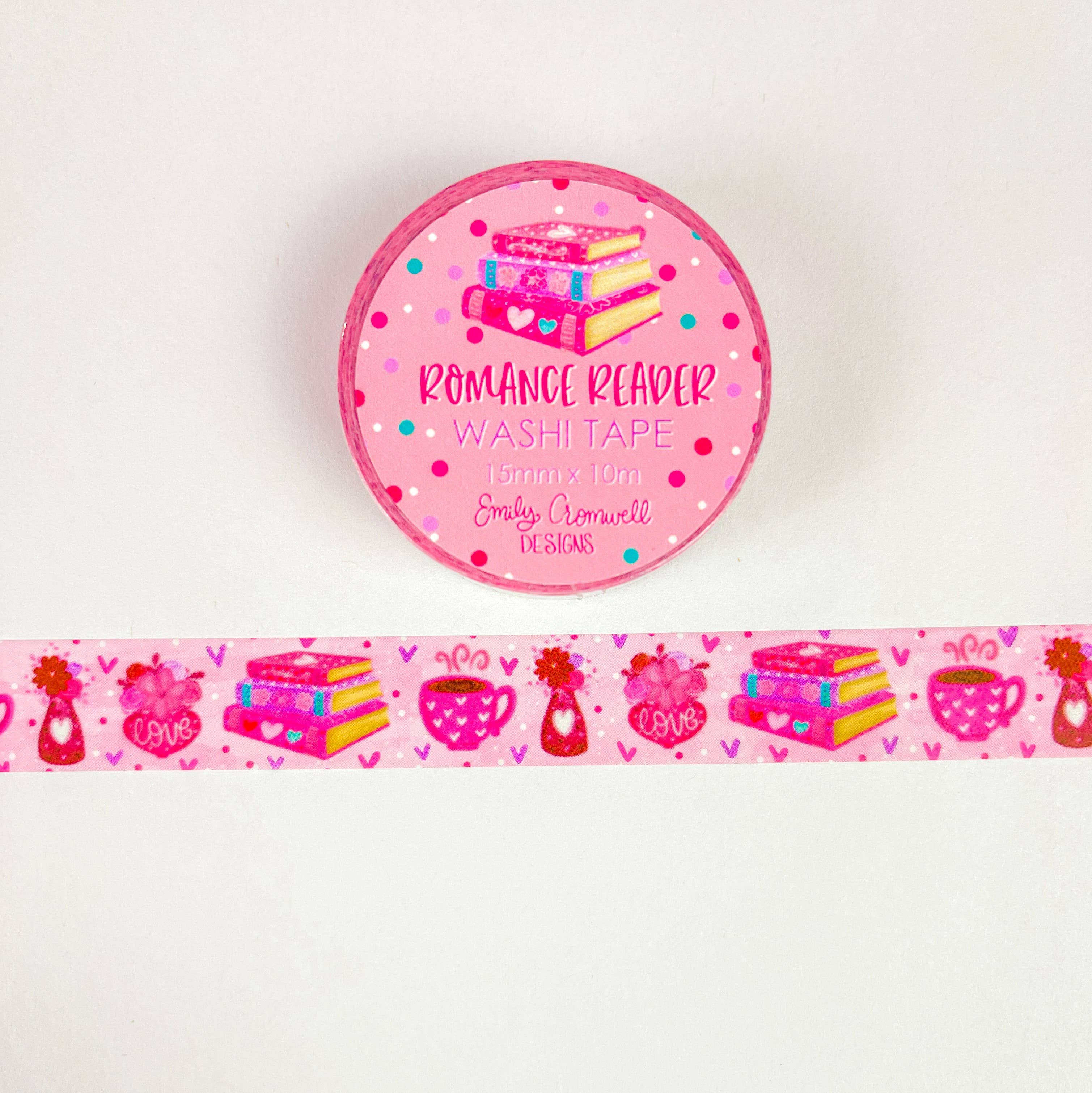 Romance Reader Washi Tape by Emily Cromwell Designs | Papertail Fox