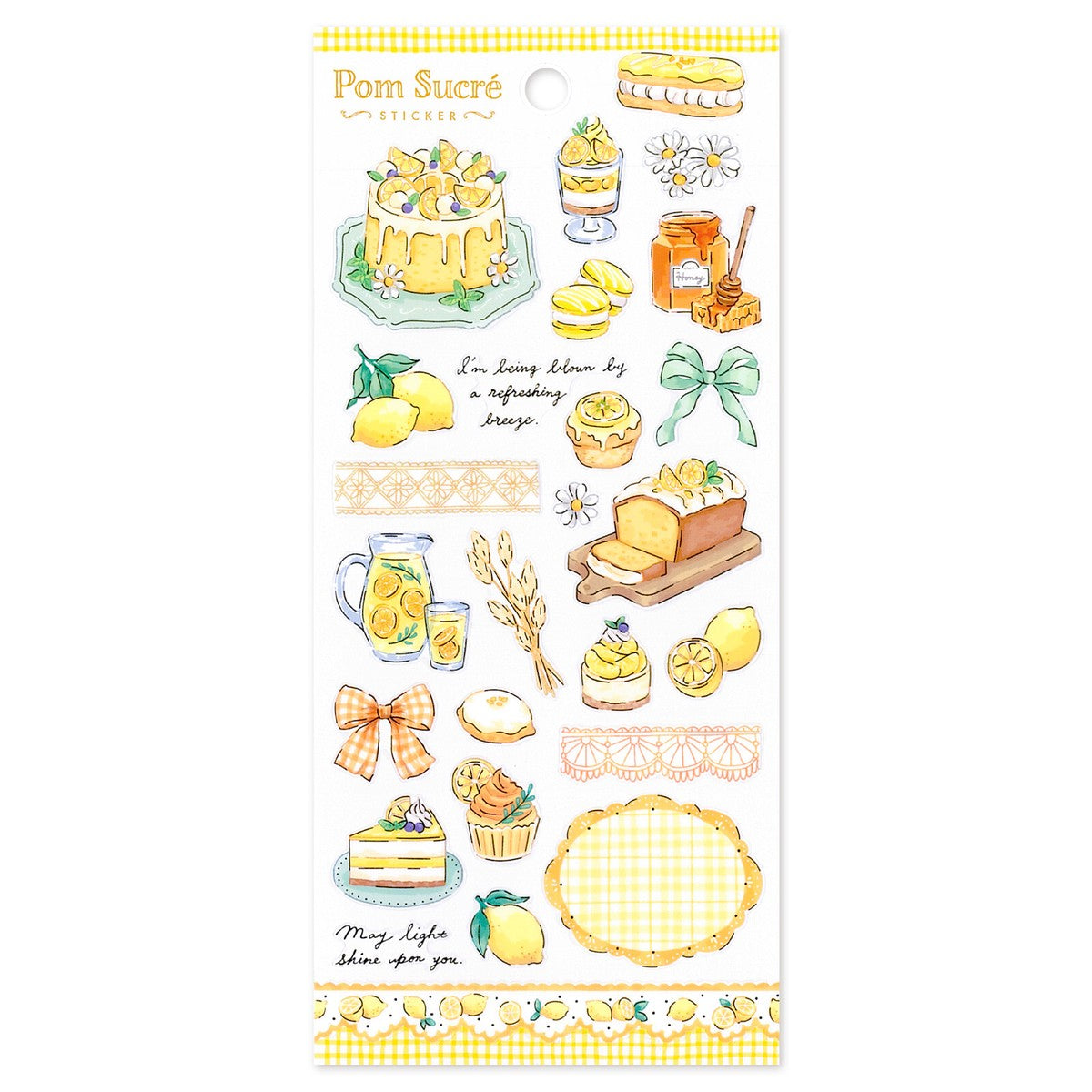 Yellow Pom Sucré Stickers by Mind Wave | Papertail Fox