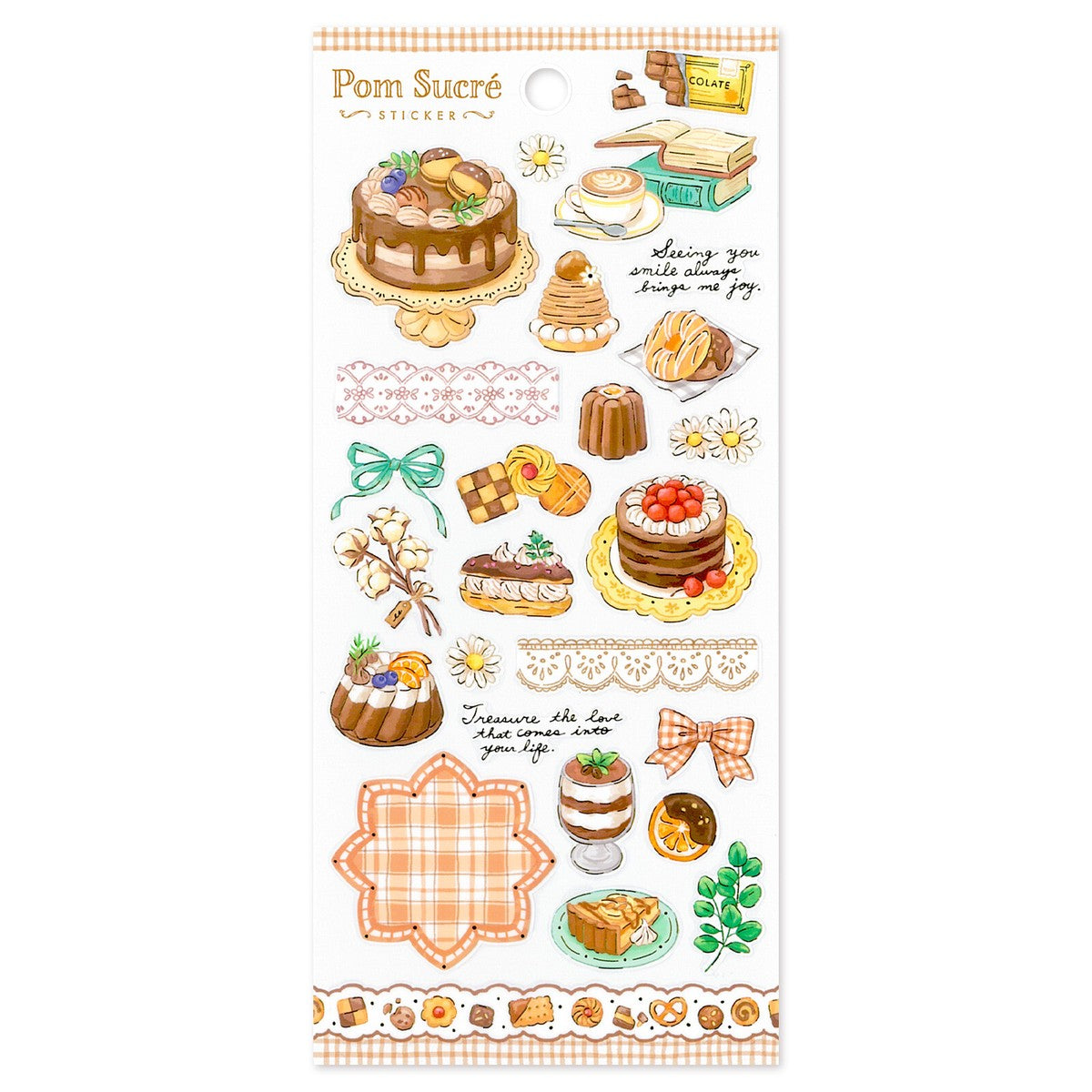 Brown Pom Sucré Stickers by Mind Wave | Papertail Fox