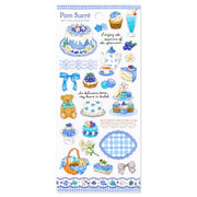 Blue Pom Sucré Stickers by Mind Wave | Papertail Fox