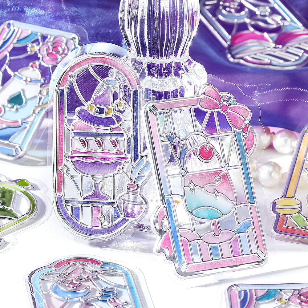 Fairy Tale Window Cafe à la Mode Traveling Windows 3D Clear Stickers by BGM | Papertail Fox