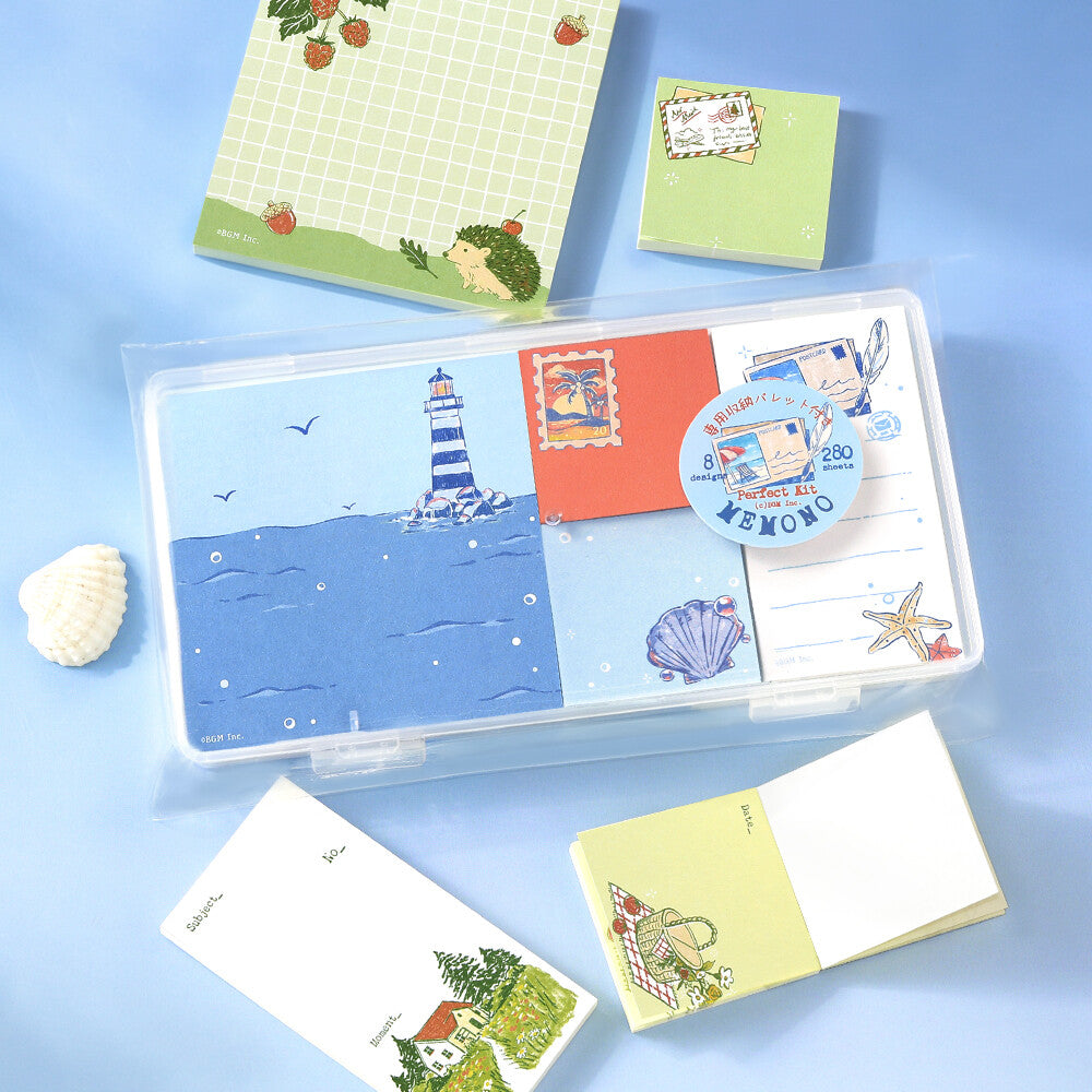 Fragments of Travel MEMONO 8 Pad Memo Set by BGM | Papertail Fox