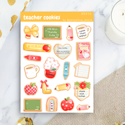 Teacher Cookies Sticker Sheet by Penpaling Paula | Papertail Fox