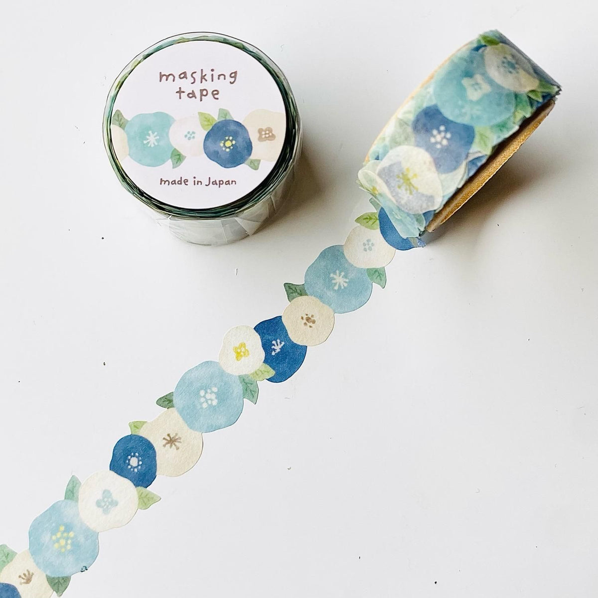 Borderless Die-Cut Washi Tape - Blue Flowers by Mind Wave | Papertail Fox