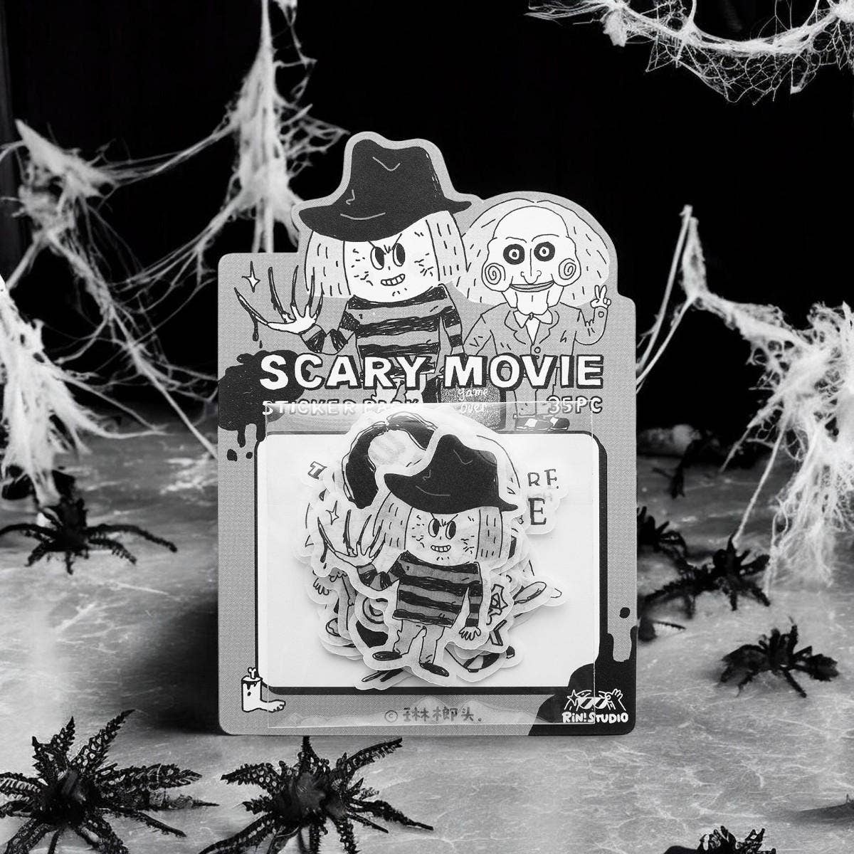 Scary Movie Halloween Sticker Pack by RiN! Studio | Papertail Fox
