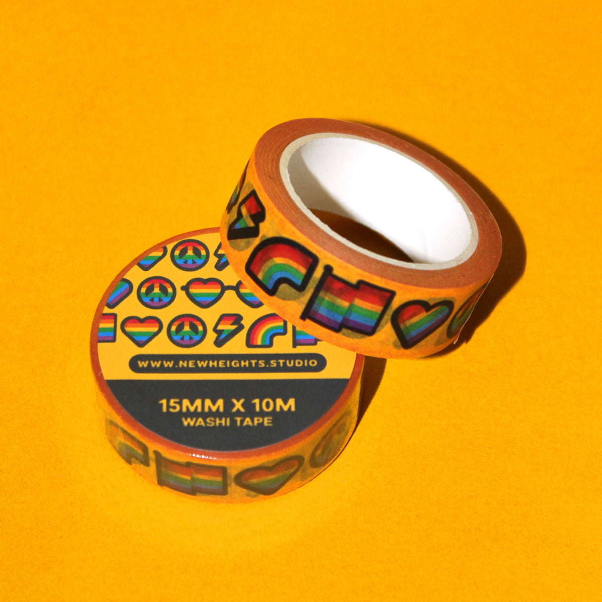 Rainbow Love Washi Tape | New Heights Studio