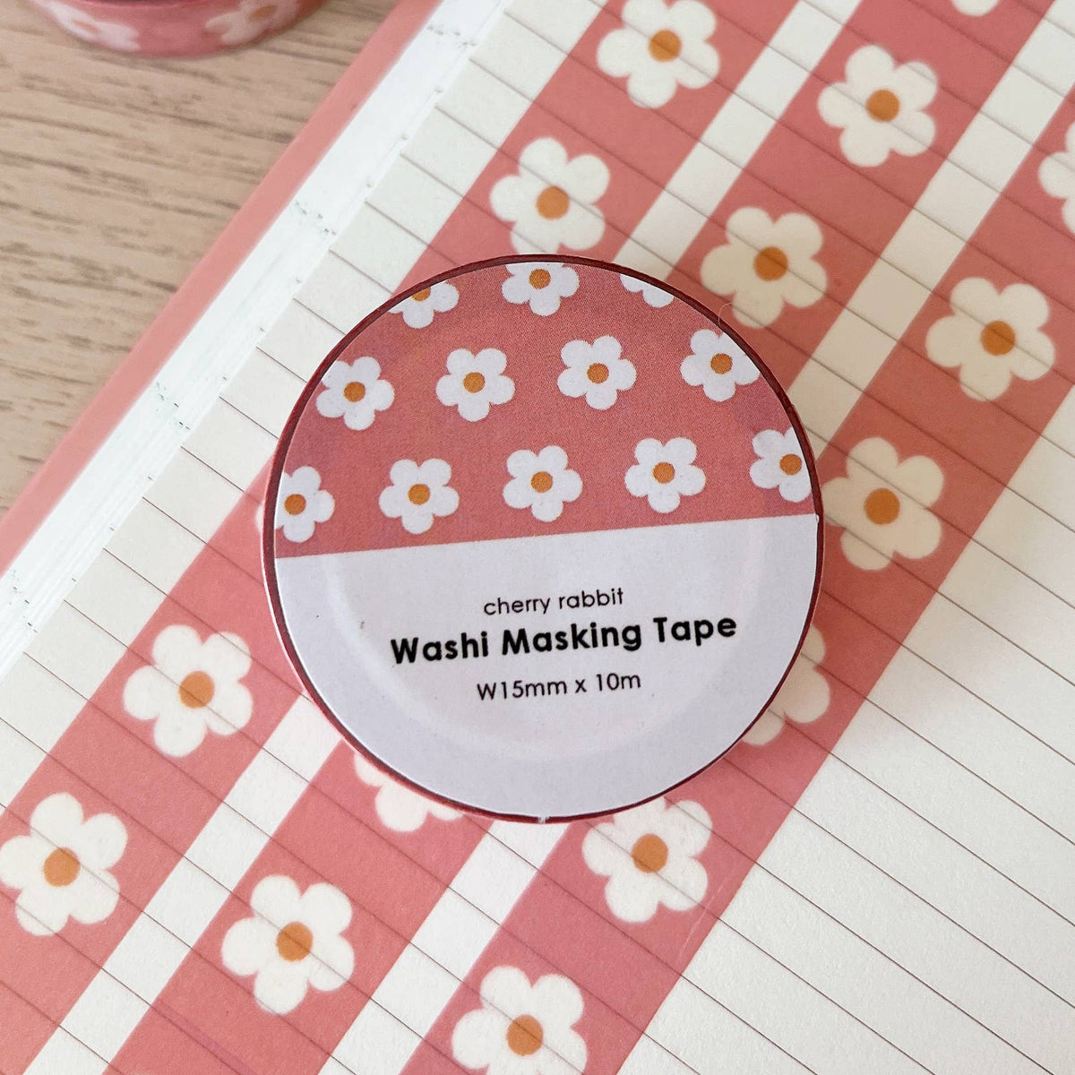 Pastel Daisies Washi Tape by Cherry Rabbit | Papertail Fox
