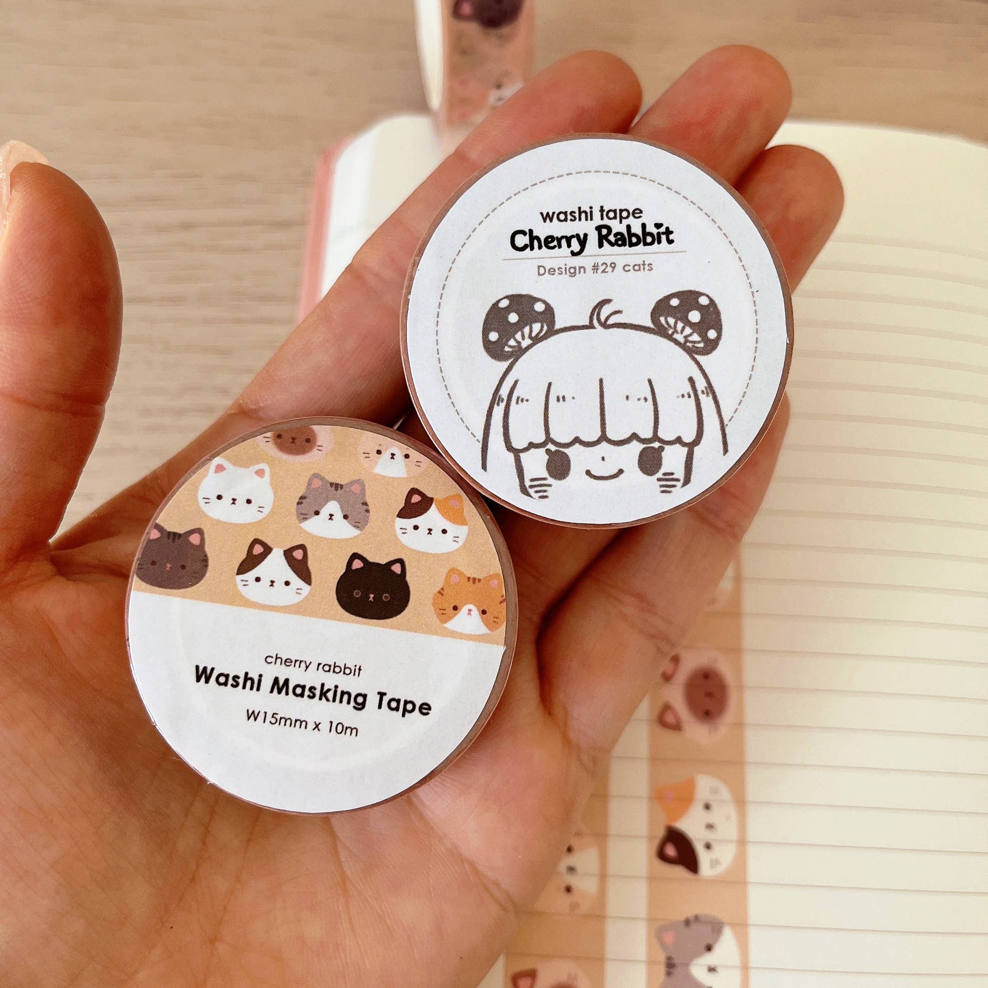 Cat Heads Washi Tape by Cherry Rabbit | Papertail Fox