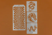 Dragon Stencils: Scales | CoraCreaCrafts