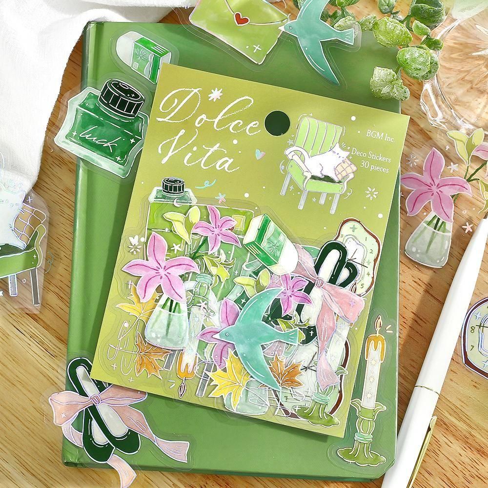 Dolce Vita Clear Flakes A Letter of Happiness by BGM | Papertail Fox