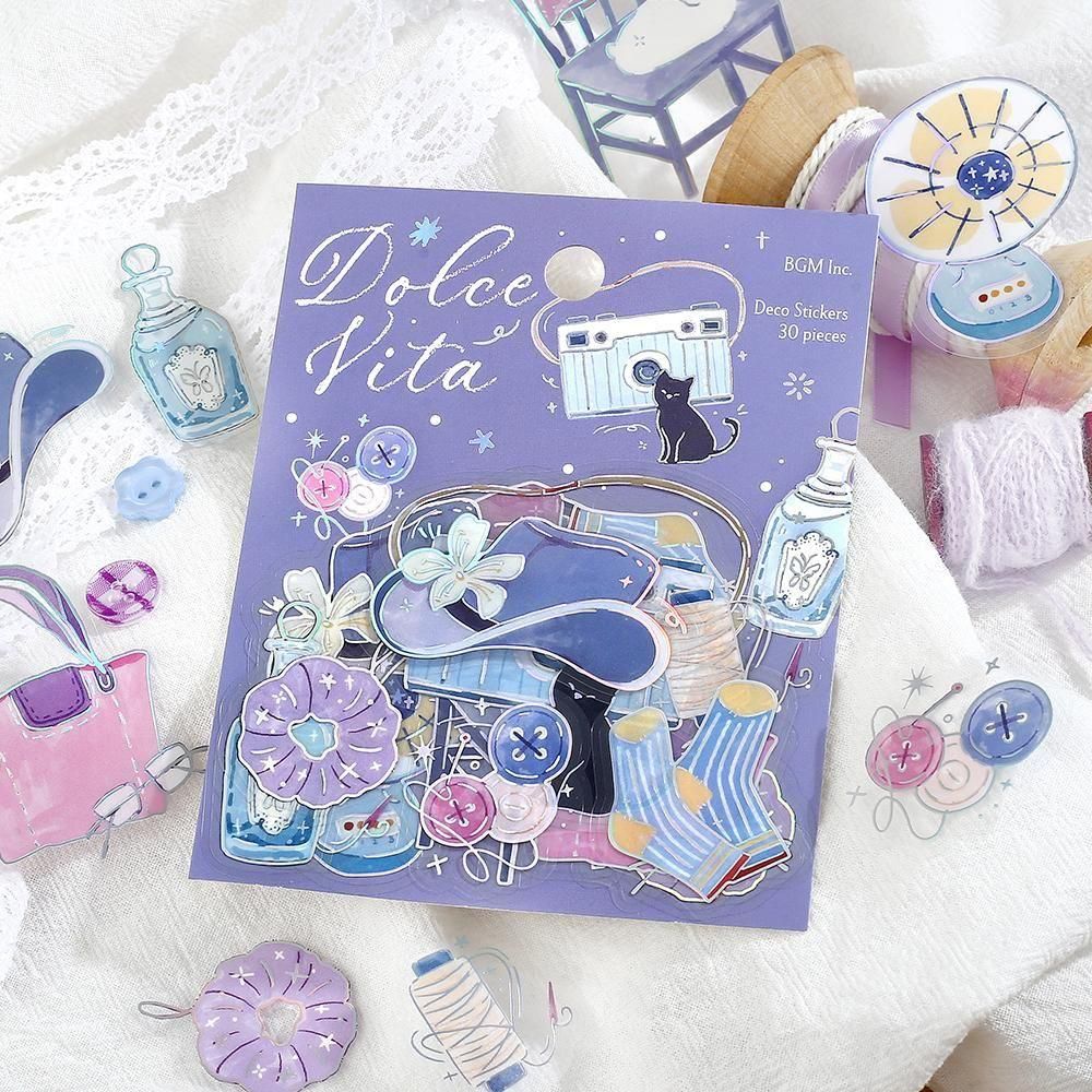 Dolce Vita Clear Flakes Fragments of Daily Life by BGM | Papertail Fox