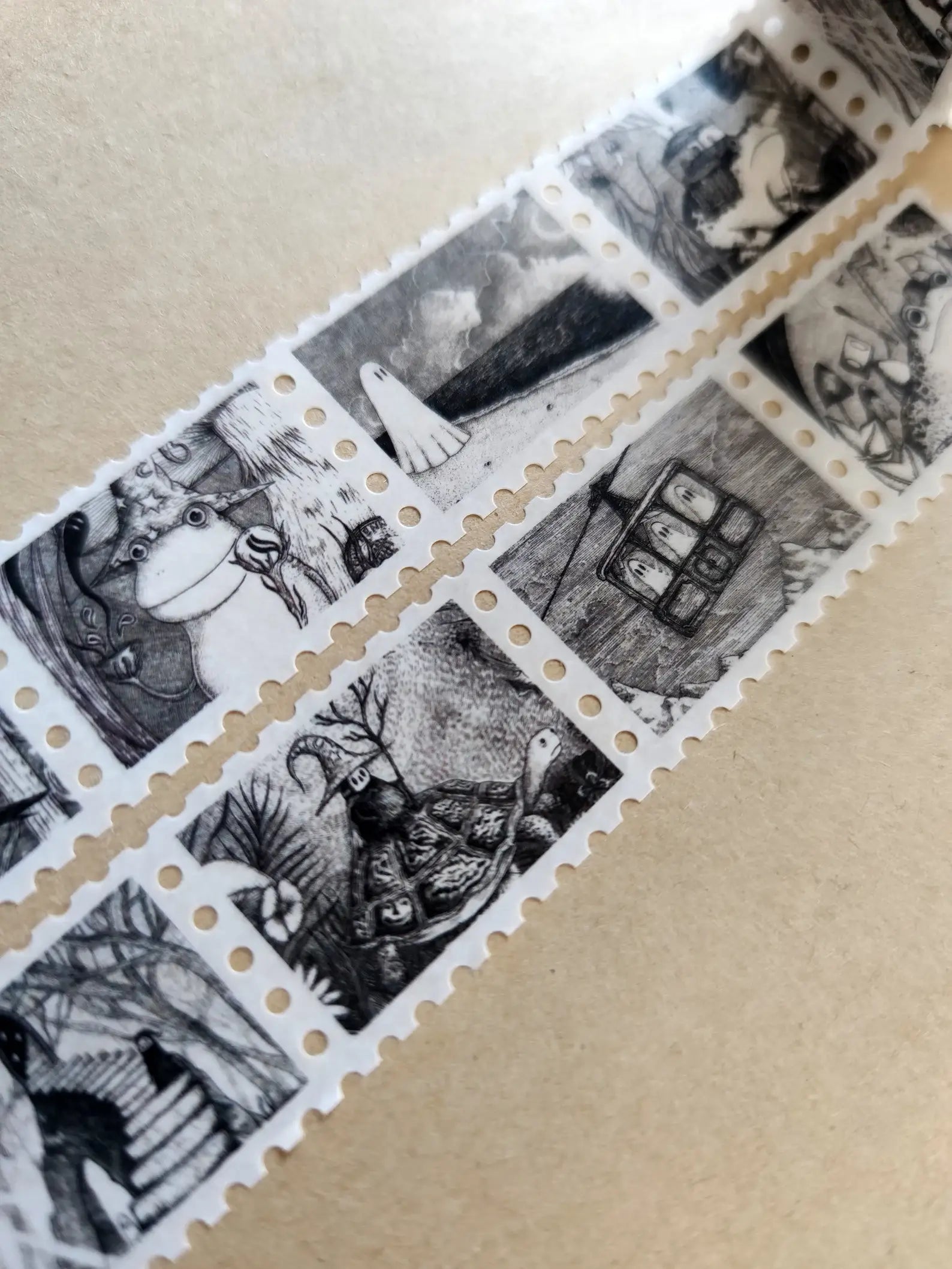 Curious Stamps Fantasy Art Washi Tape by Jon Turner | Papertail Fox