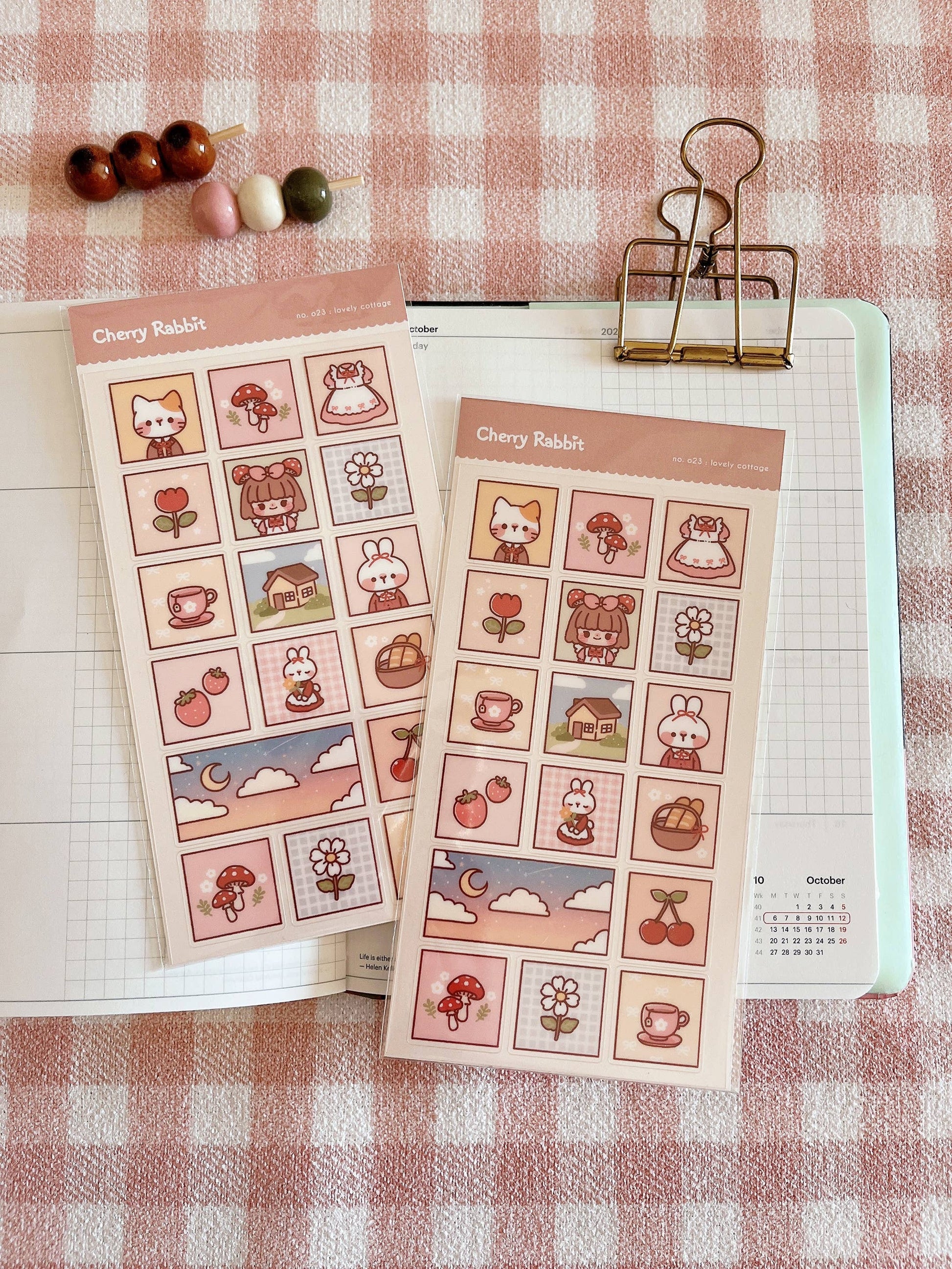 Lovely Cottage Sticker Sheet no.023 by Cherry Rabbit | Papertail Fox