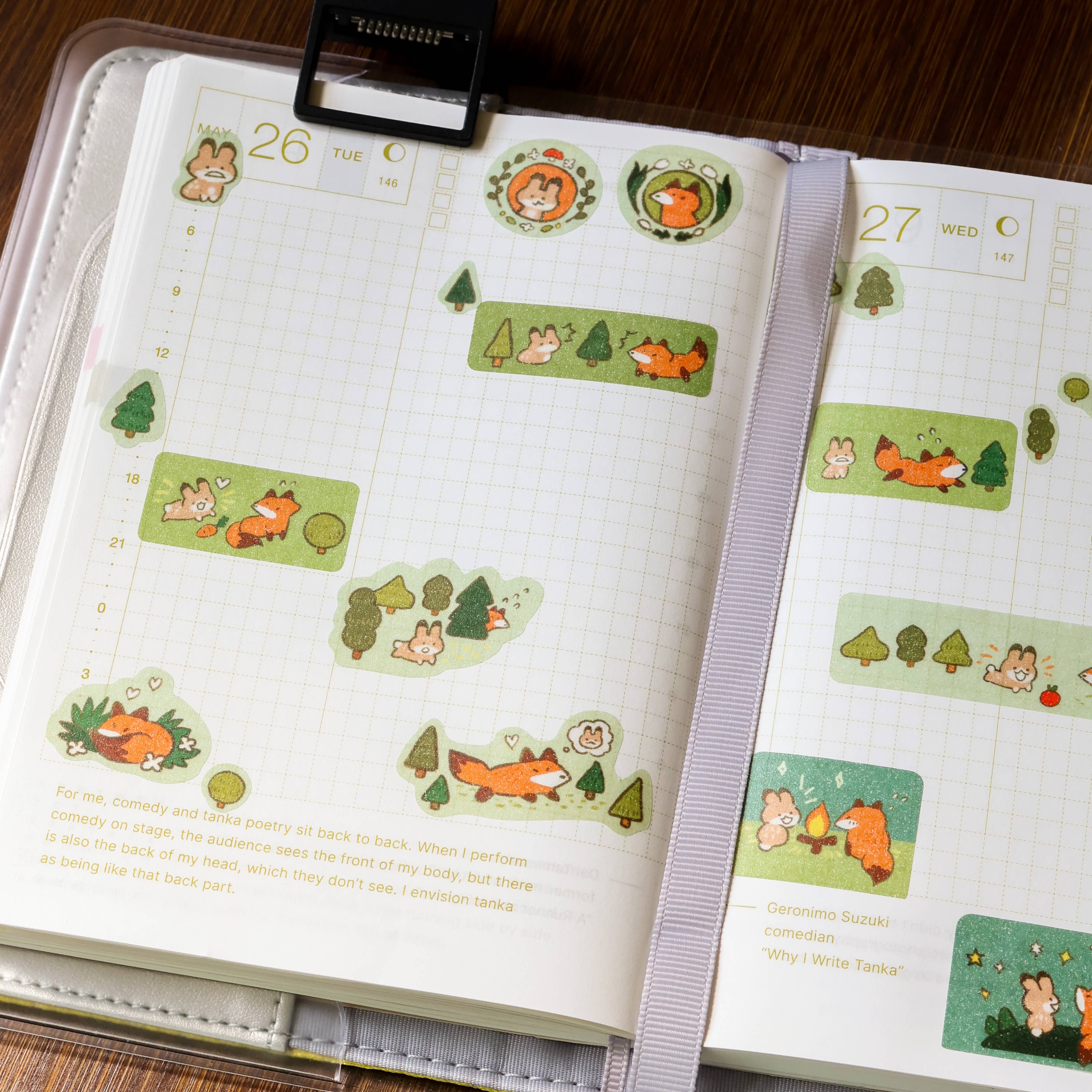 Unlikely Duo Washi Sticker Sheet by Thousand Skies | Papertail Fox