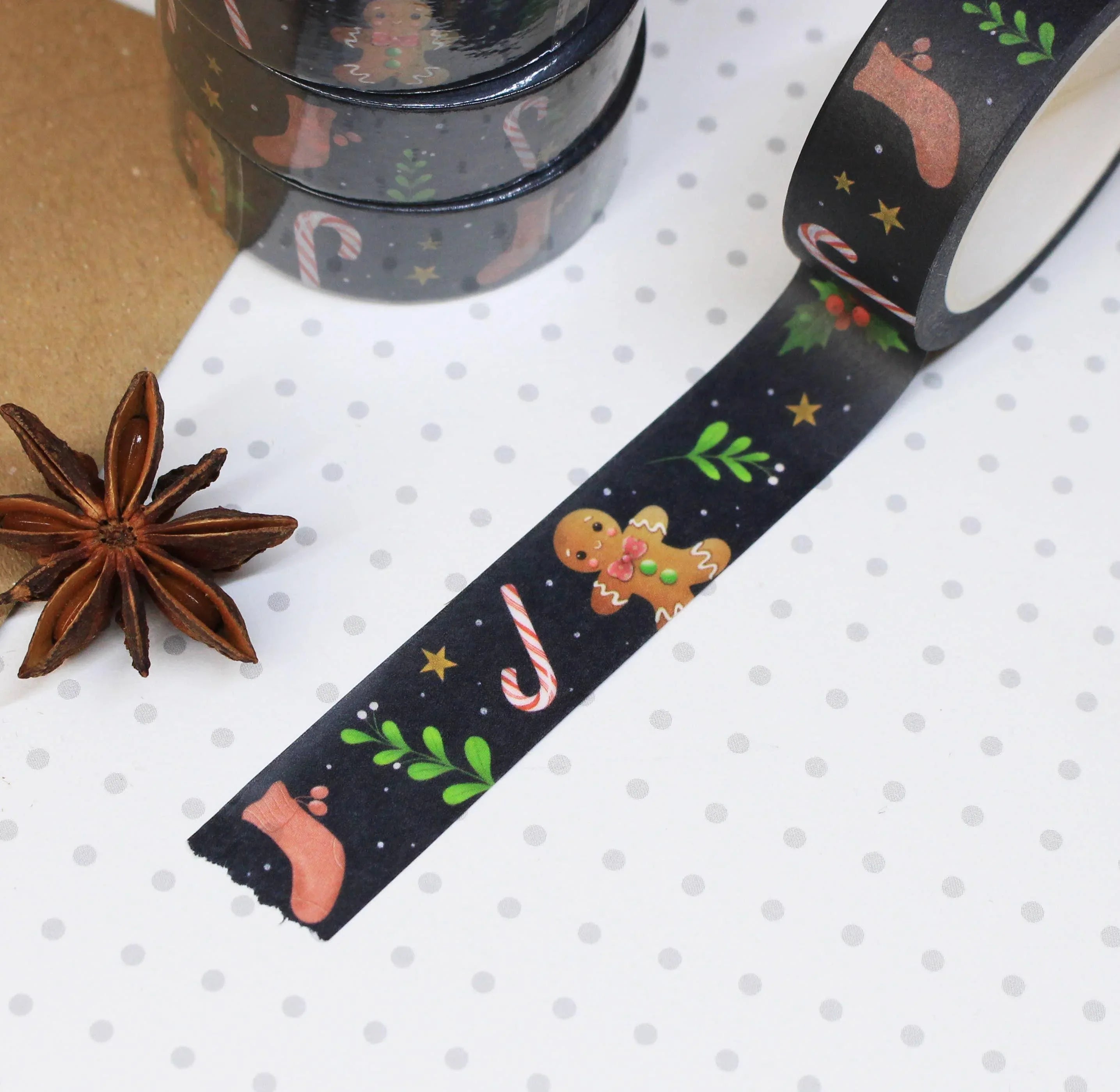 Christmas Washi Tape | Ellis Woolley Illustration - Papertail Fox