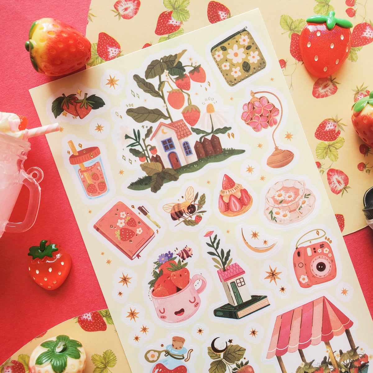 Berry Patch Cottage Sticker Sheet | Stickii