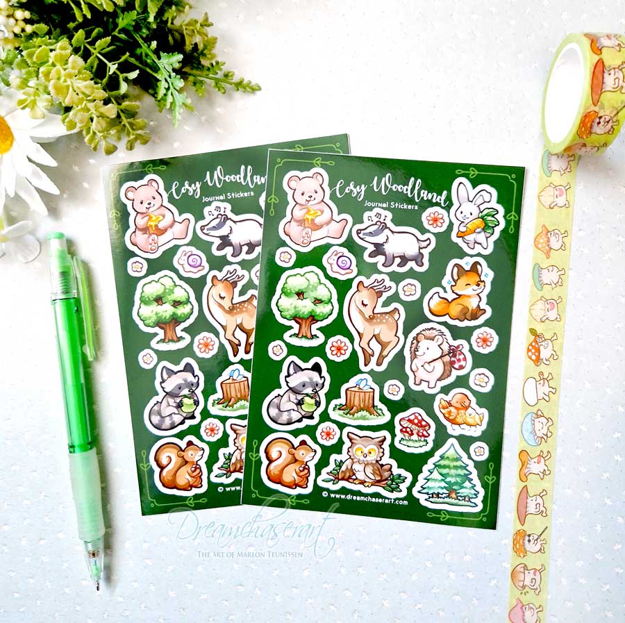 Woodland Creatures Sticker Sheet