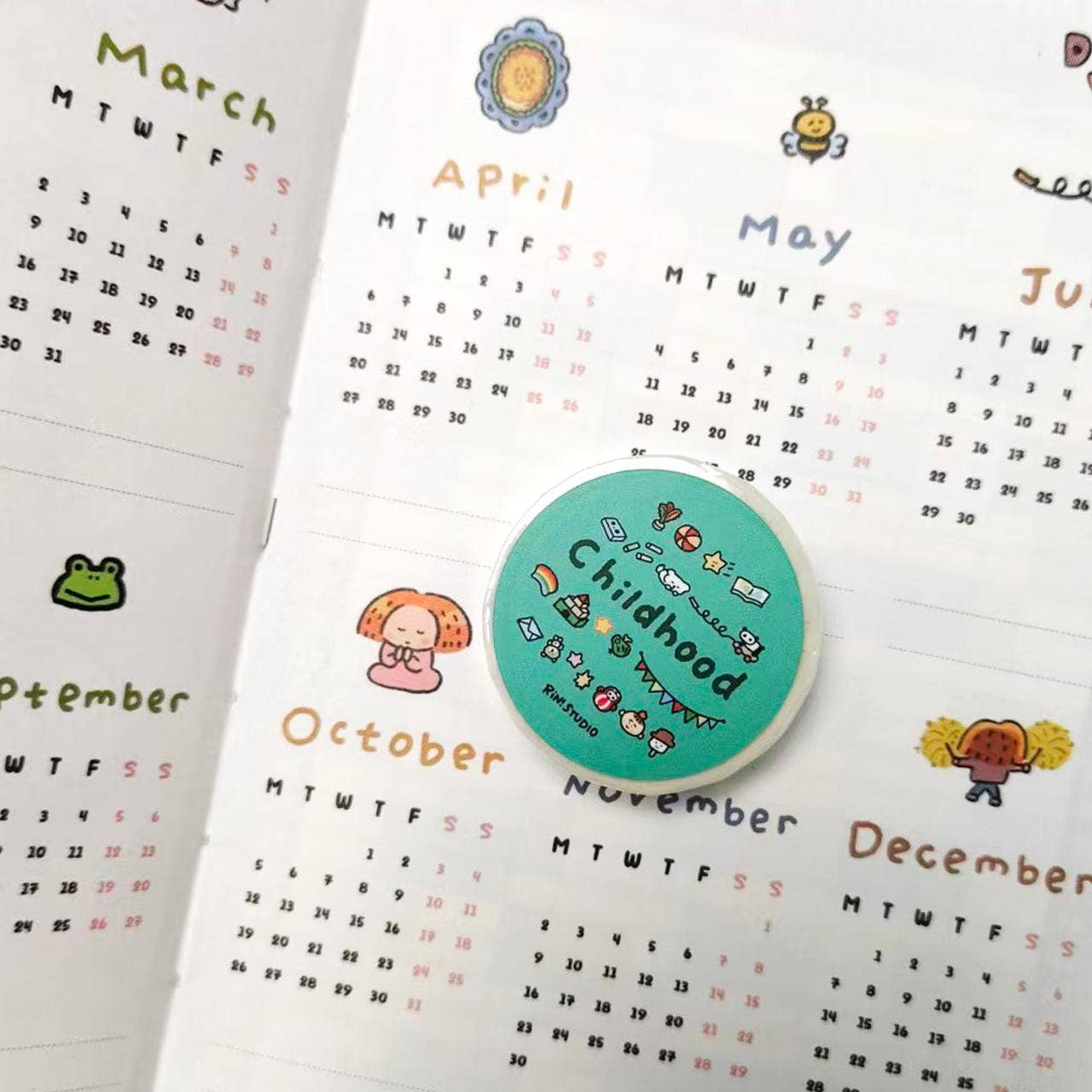 Childhood Toy Mini Washi Tape by RiN! Studio | Papertail Fox