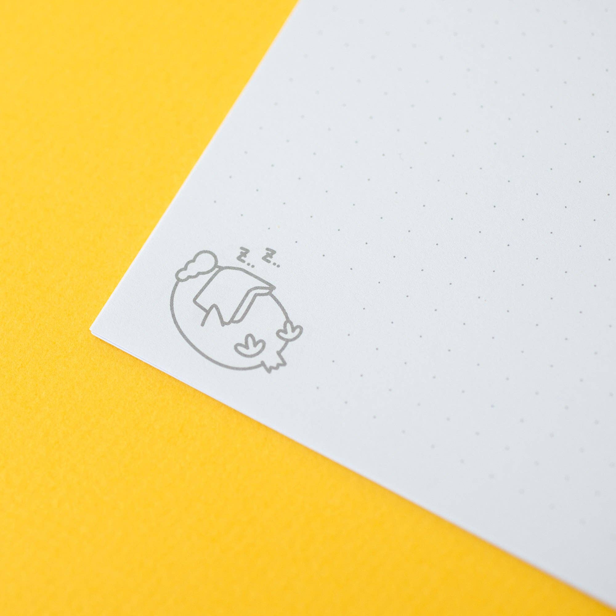 Grumpy Chicken "Too Early" Dotted A5 Notebook