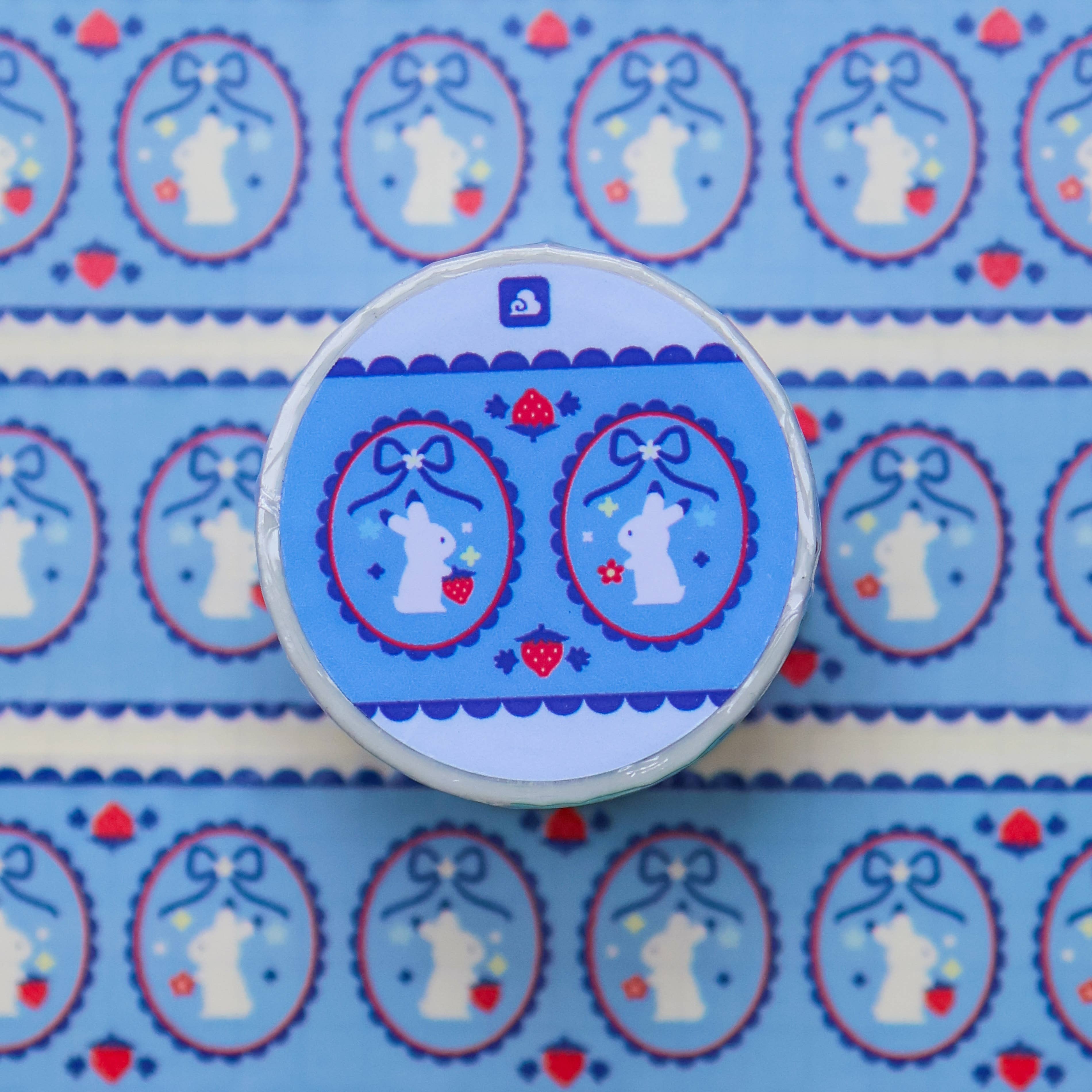 Thousand Skies Sweet Blue Ribbon Washi Tape - 30mm Matte Finish