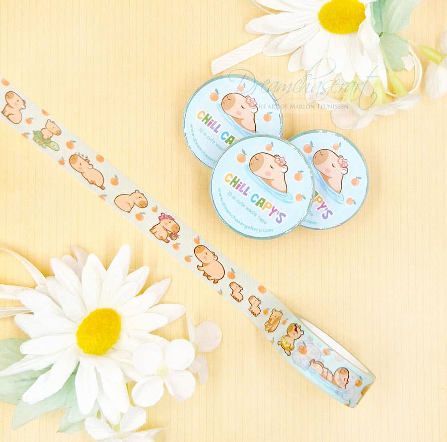 Chill Capy Washi Tape