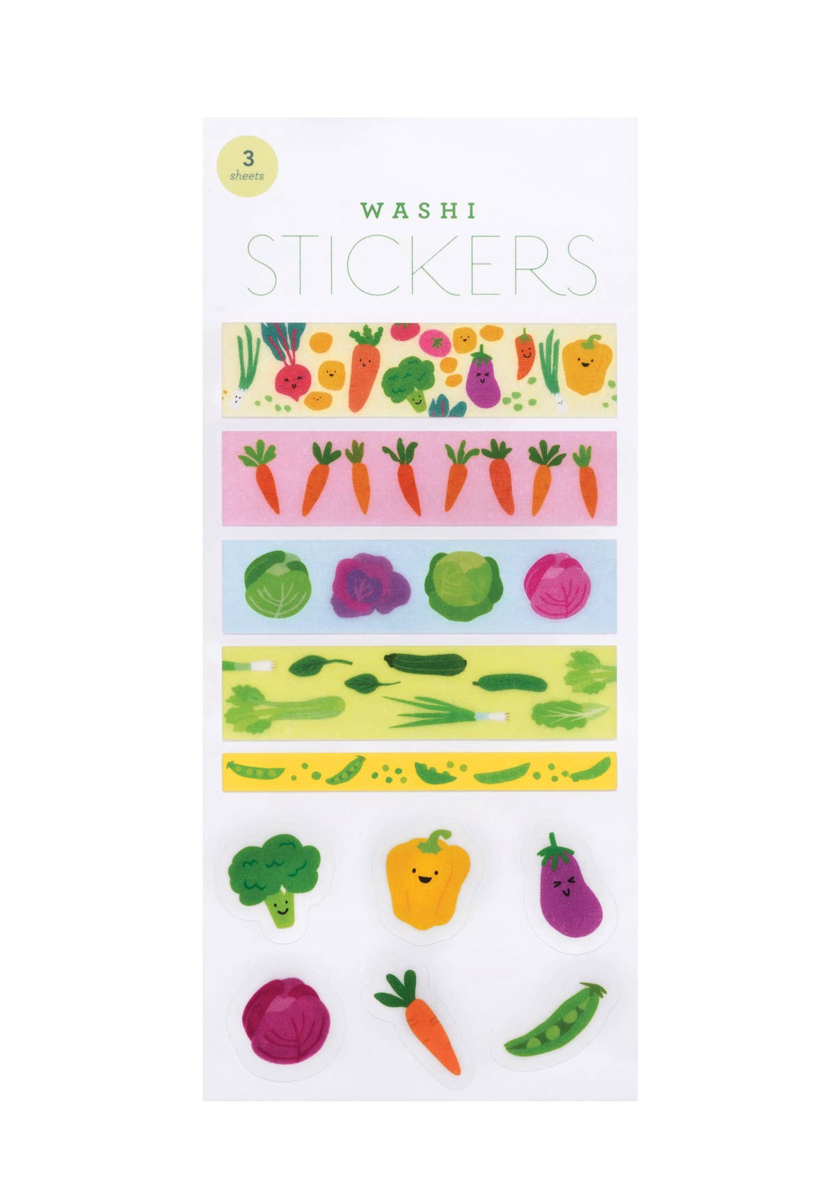Vegetable Patch Washi Stickers by Girl of All Work | Papertail Fox