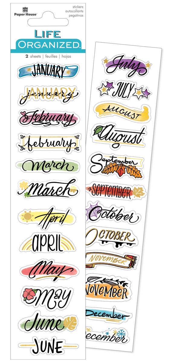 Planner Stickers- Creative Journaling Monthly
