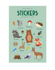Woodland Animals Clear Stickers by Girl of All Work | Papertail Fox