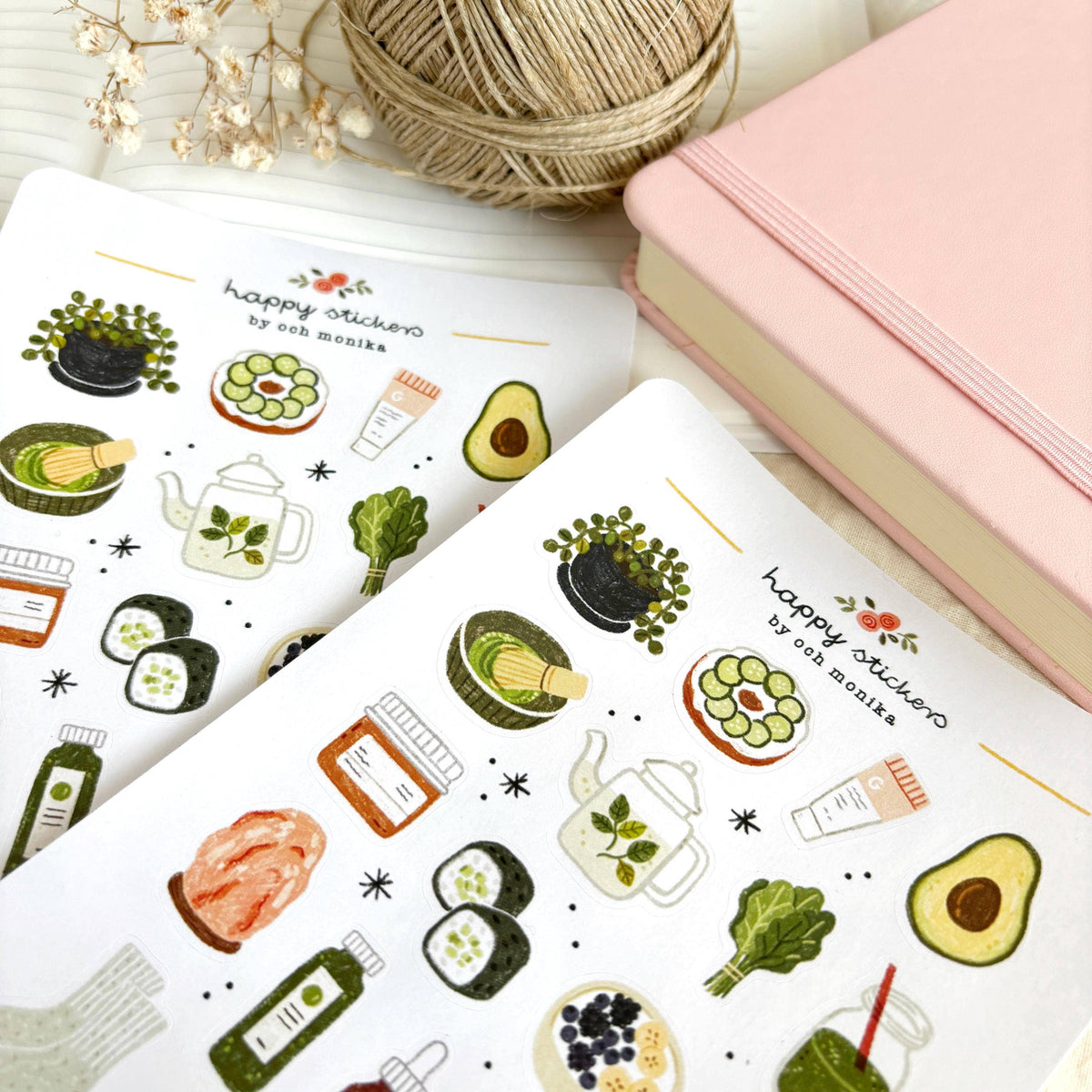 Fresh Green Sticker Sheet | Och Monika