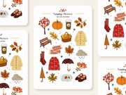 Autumn Walk Sticker Sheet by Och Monika | Papertail Fox