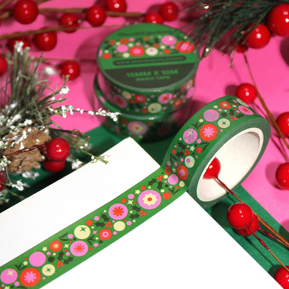 Cheerful Garland Washi Tape by New Heights Studio | Papertail Fox