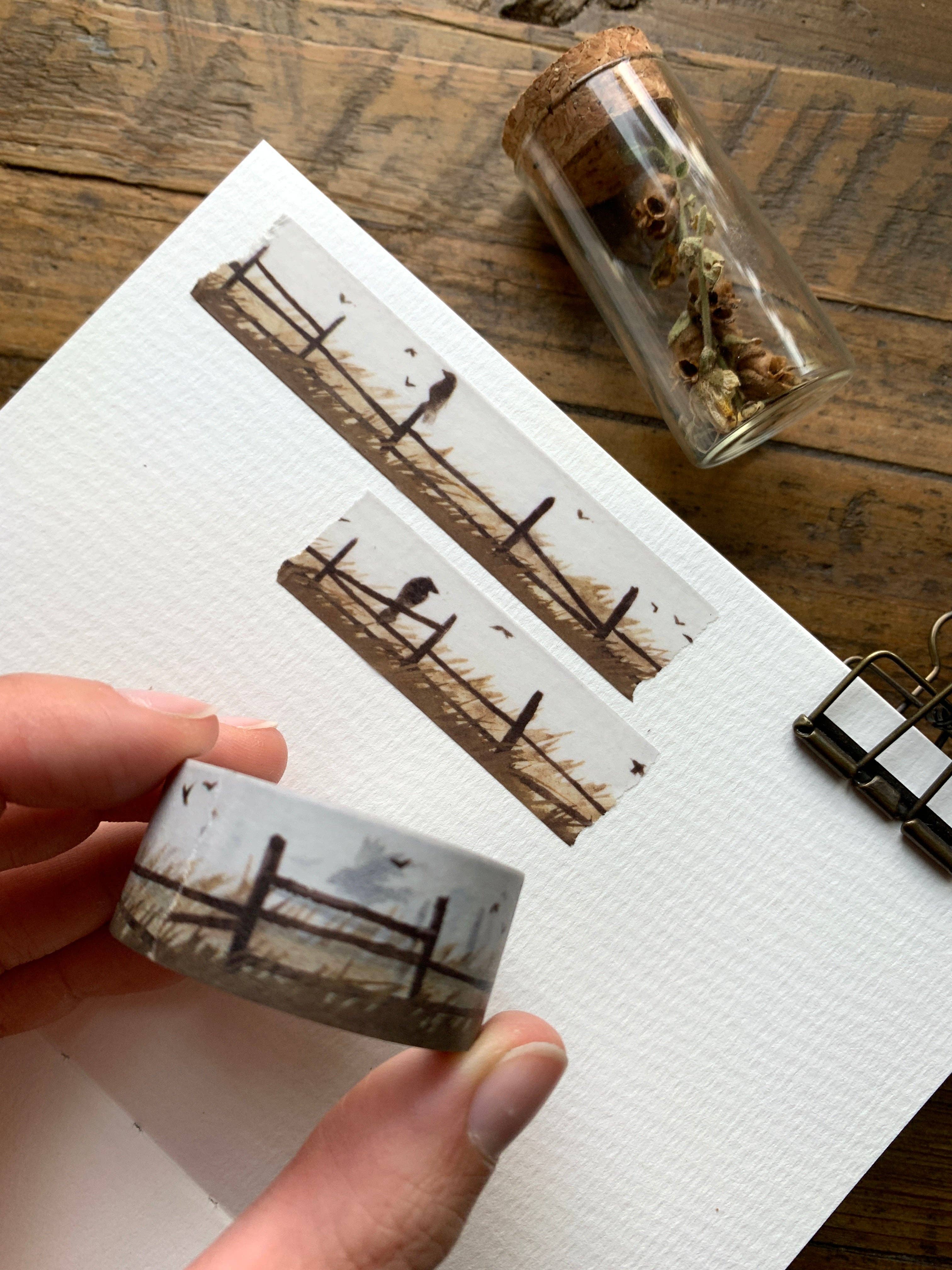 Harvest Crows Watercolor Washi Tape by The Creeping Moon | Papertail Fox