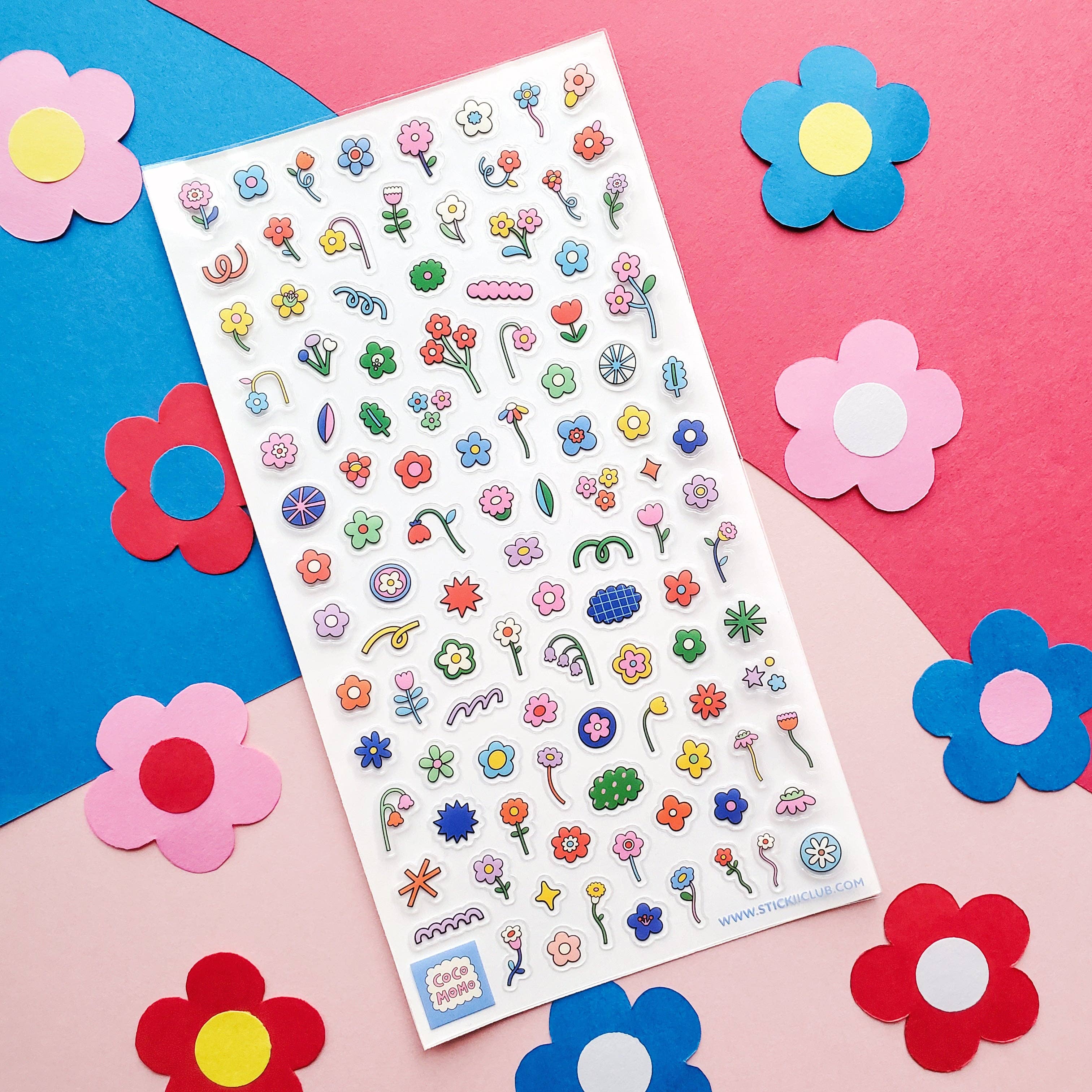 Fun Florals Sticker Sheet | Stickii