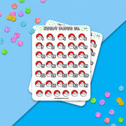 Poke-ball Date Covers - Hand Drawn Planner Stickers Deco | PM010