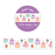 Wide Birthday Cake Washi Tape | Little Lefty Lou - Papertail Fox
