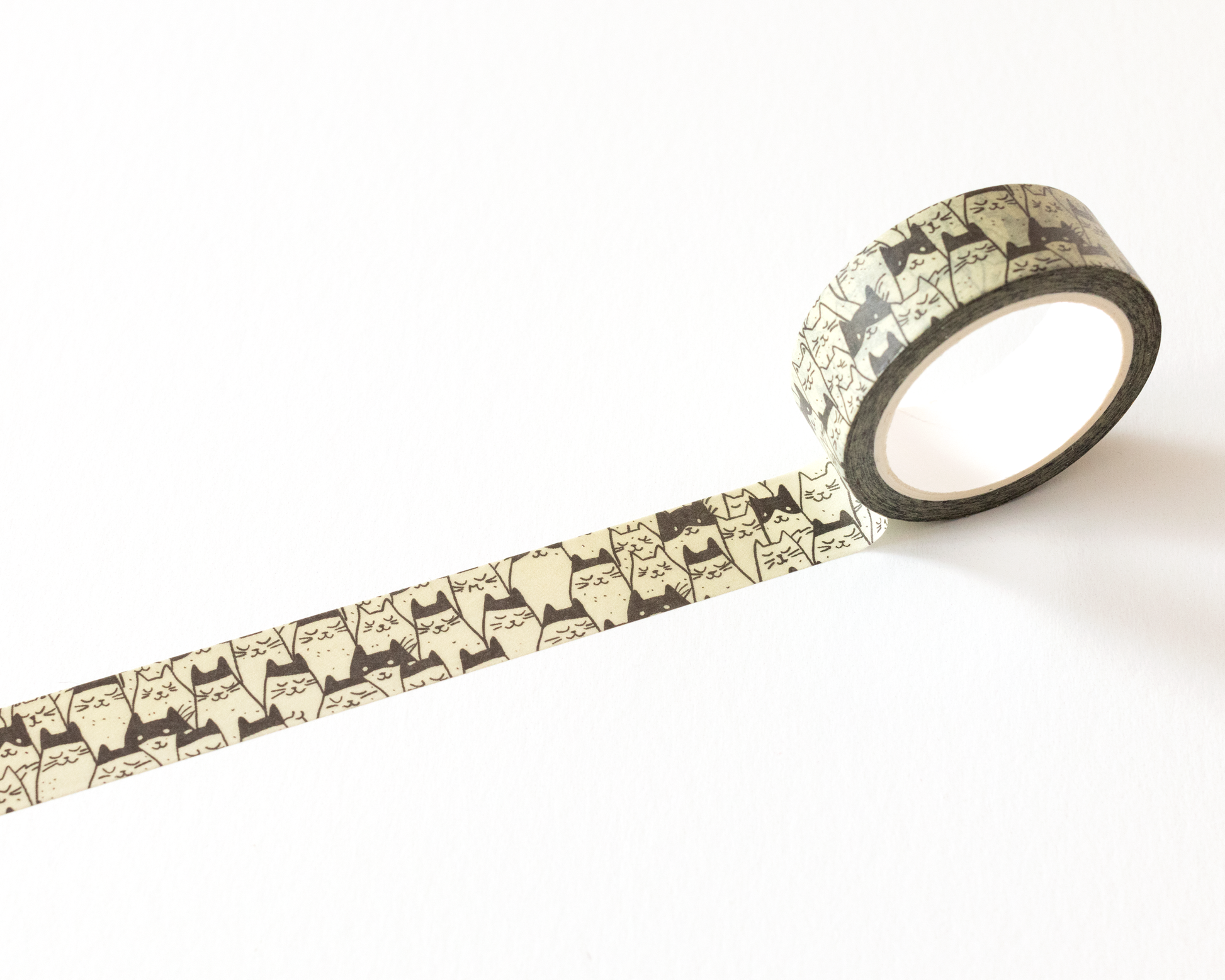 Minimal Cat Pattern Washi Tape by RippleSplash Studio | Papertail Fox