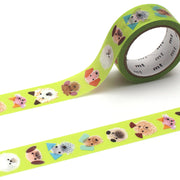 Doggie Faces Washi Tape by MT Tapes | Papertail Fox