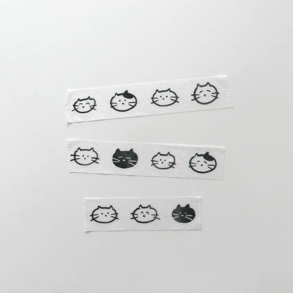 Cat Face Washi Tape by Suatelier