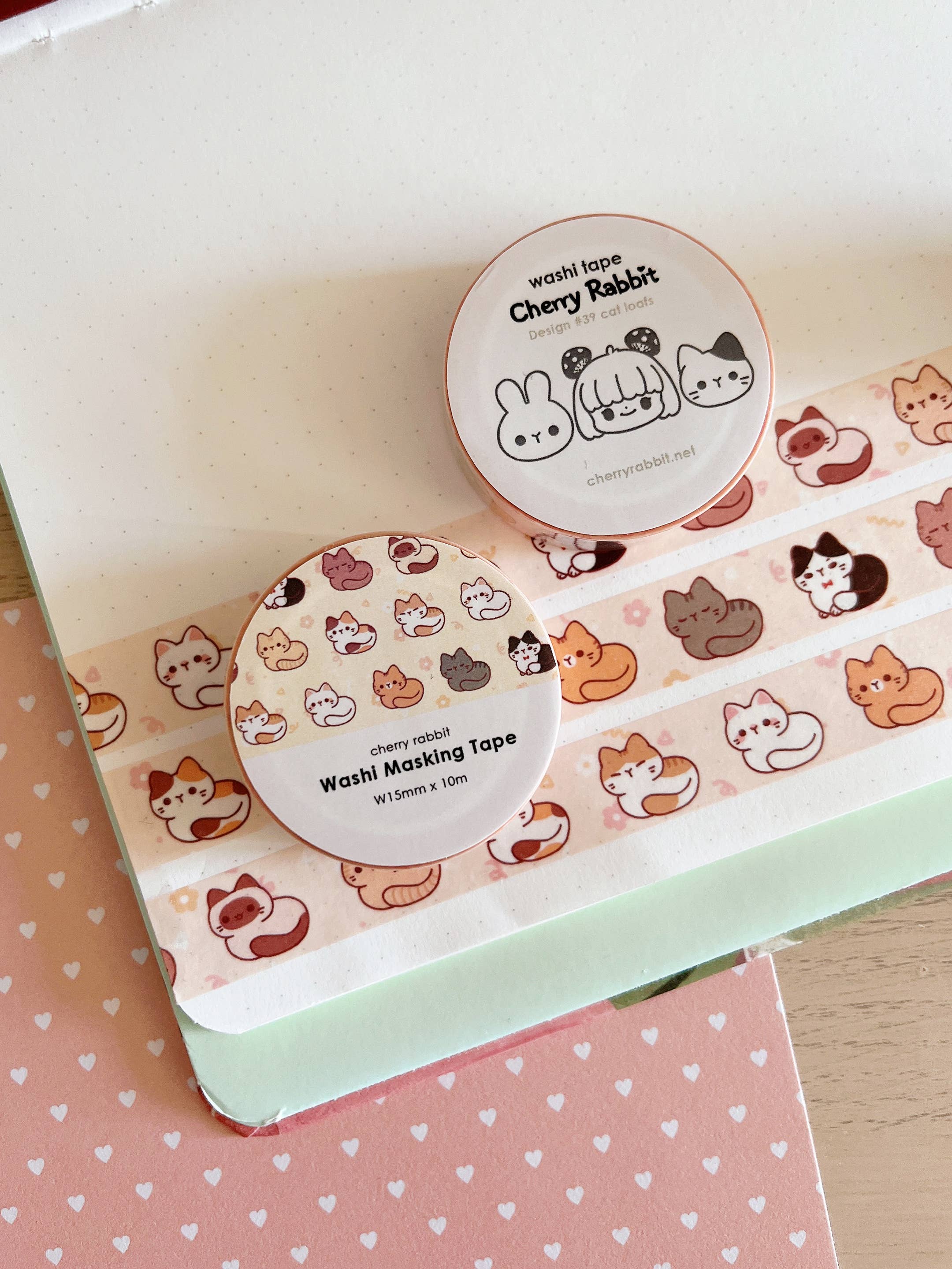 Cat Loafs Washi Tape by Cherry Rabbit | Papertail Fox