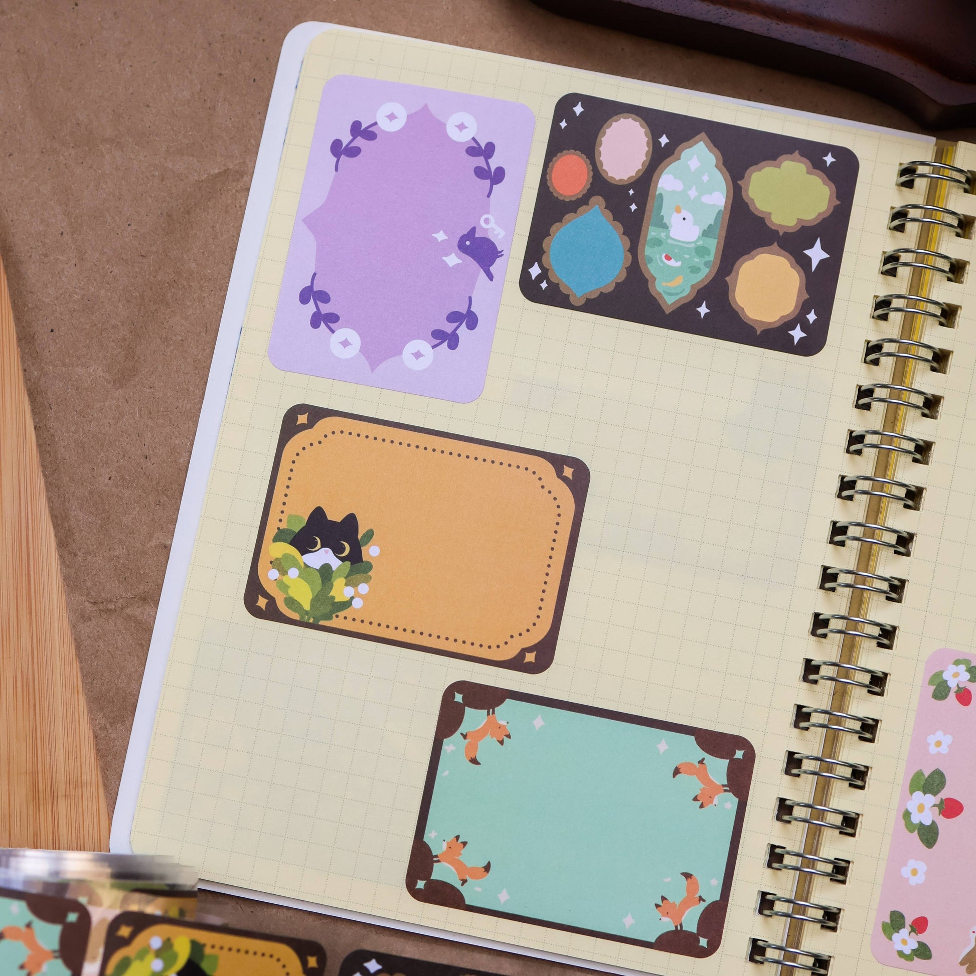 Retro Frames Paper Roll Labels by Thousand Skies | Papertail Fox