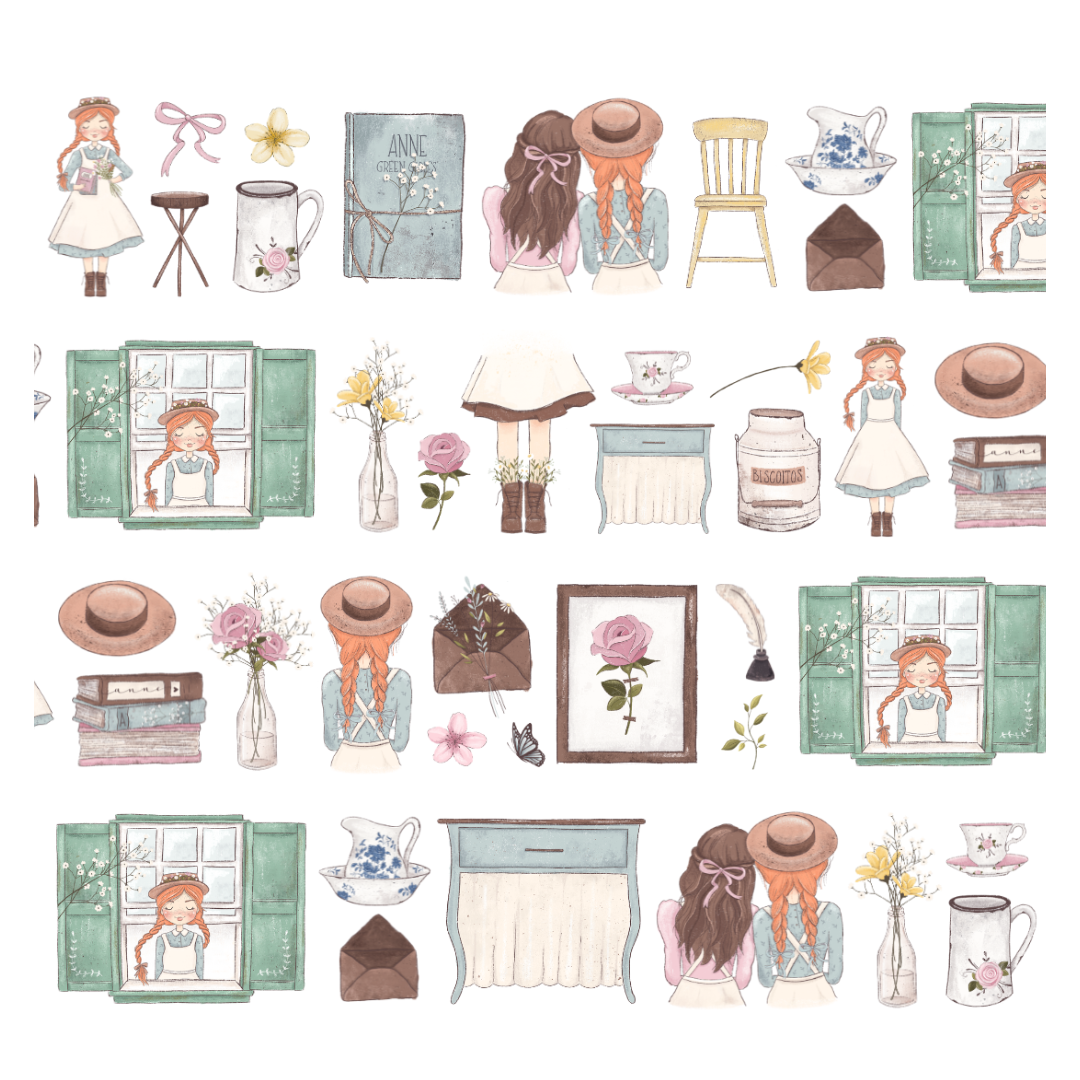 Anne Pre-Cut PET Tape | Penpaling Paula - Papertail Fox