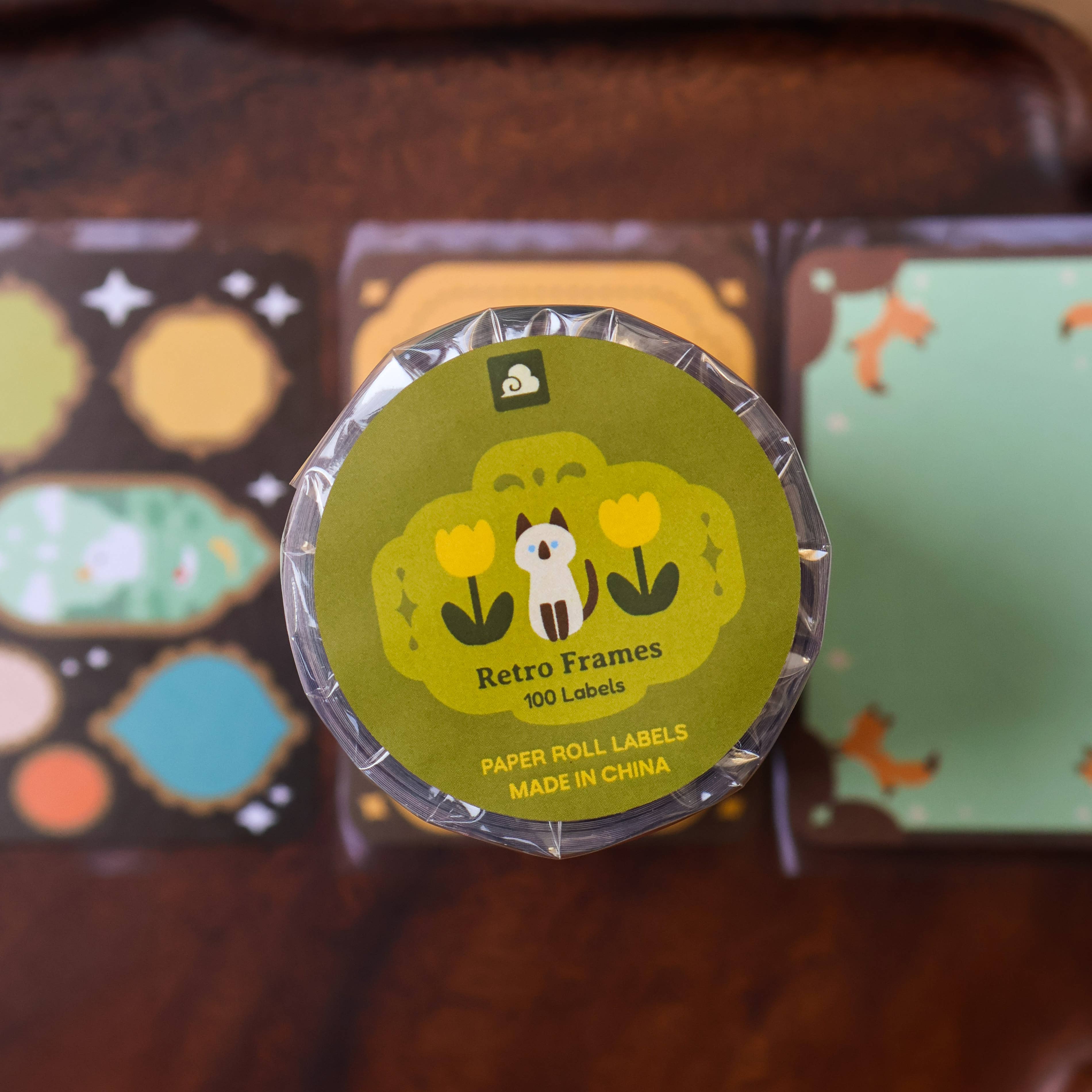 Retro Frames Paper Roll Labels by Thousand Skies | Papertail Fox