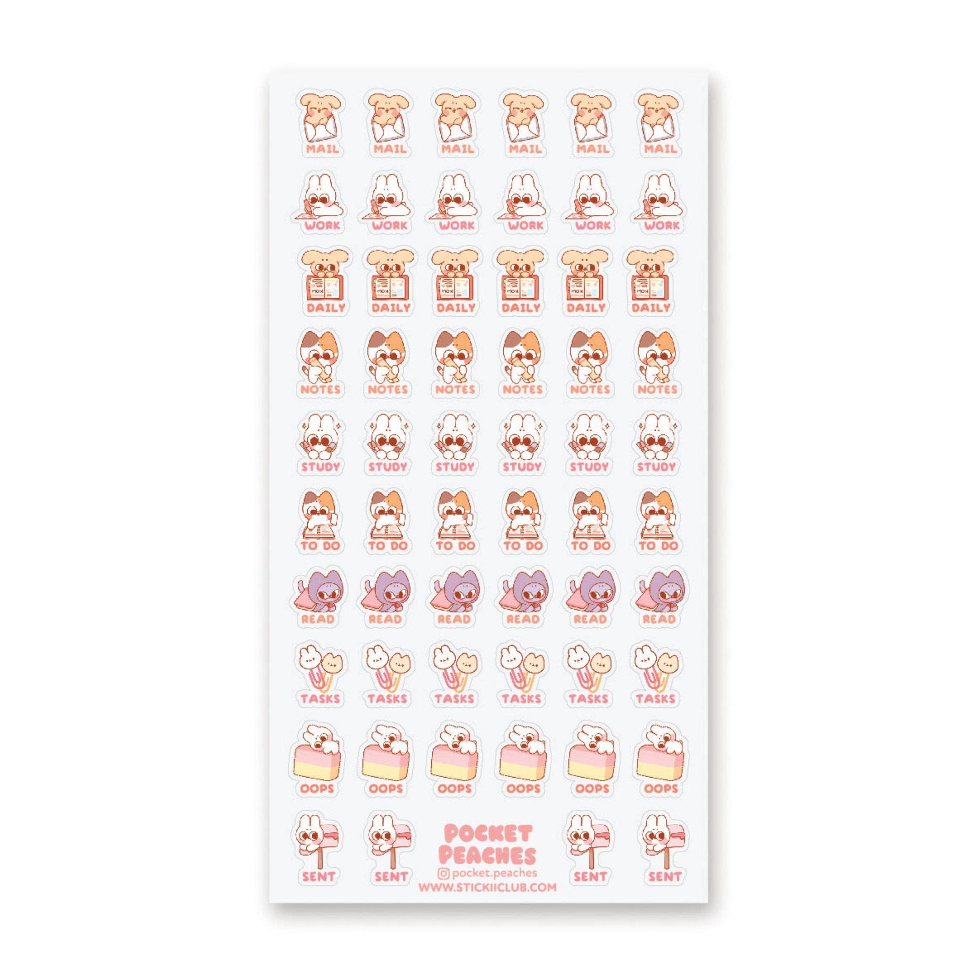 Planner Cuties Sticker Sheet by Stickii | Papertail Fox