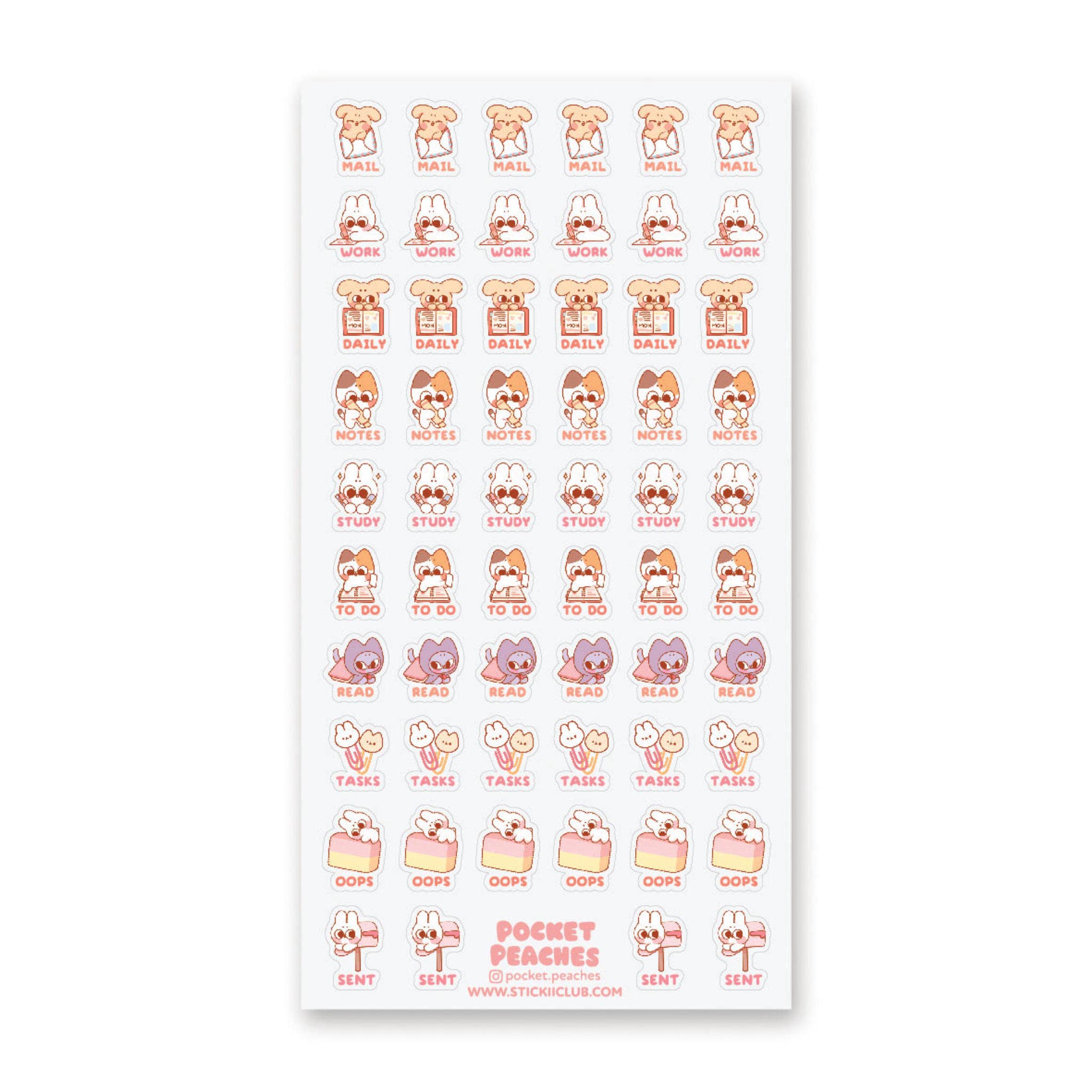 Planner Cuties Sticker Sheet by Stickii | Papertail Fox